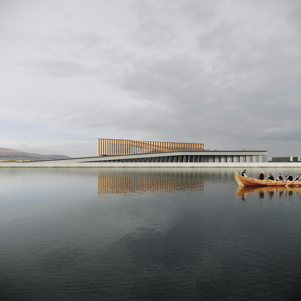 “New Smyril Line headquarters, Tórshavn, Faroe Islands” by ELEMENT VISUALIZATIONS, Studio Winner, Best Photorealistic Architectural Visualization