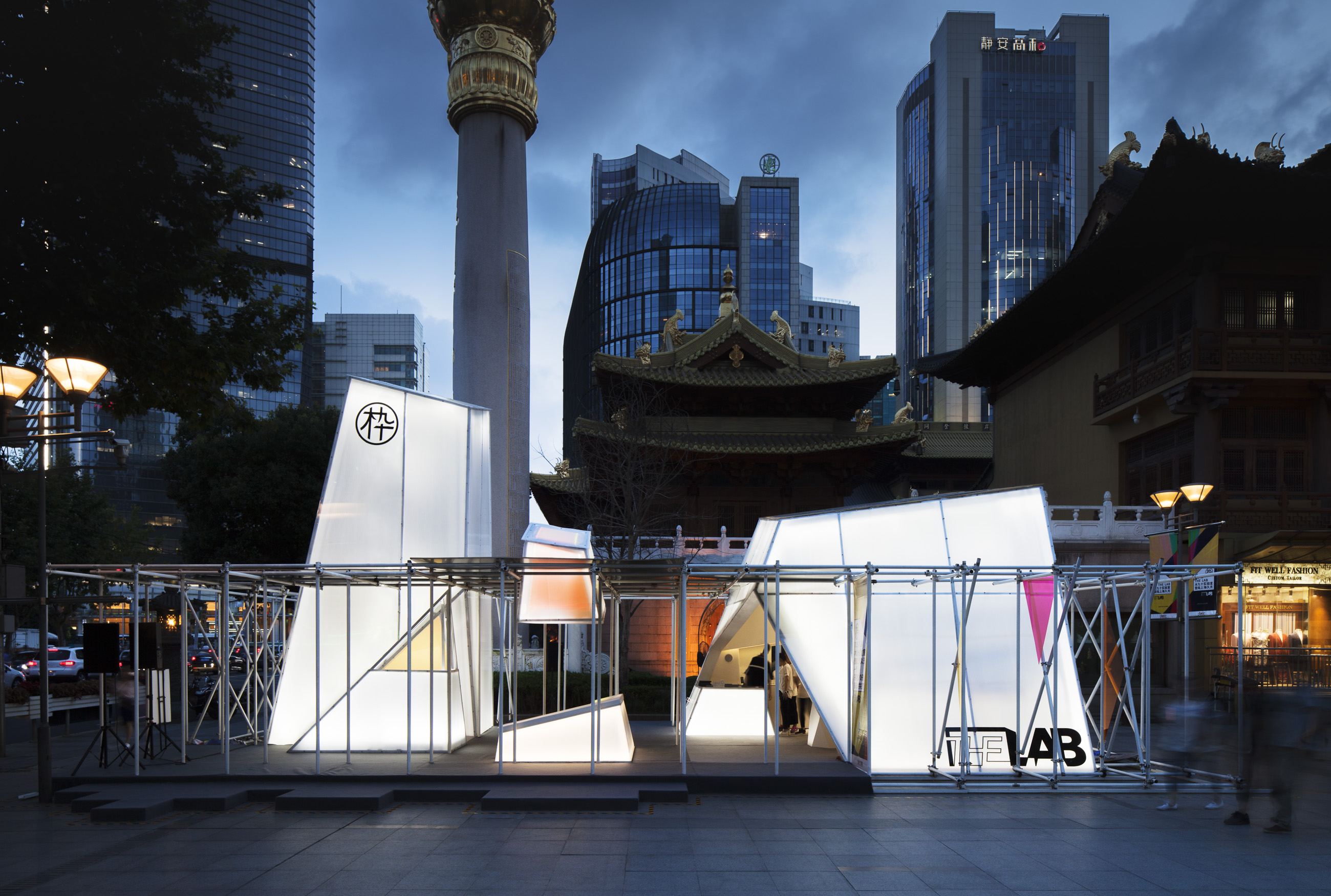Architectural Drawings: 7 Pop-Up Pavilions in Plan and Section