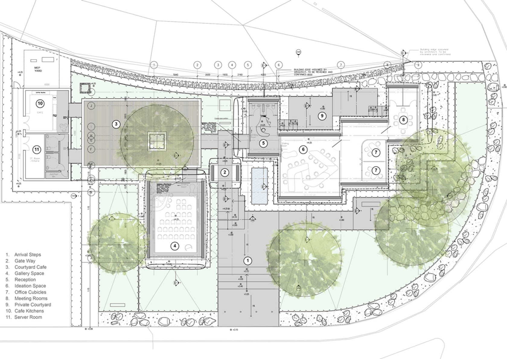 Architectural Drawings: 10 Office Plans Rethinking How We Work - Architizer  Journal