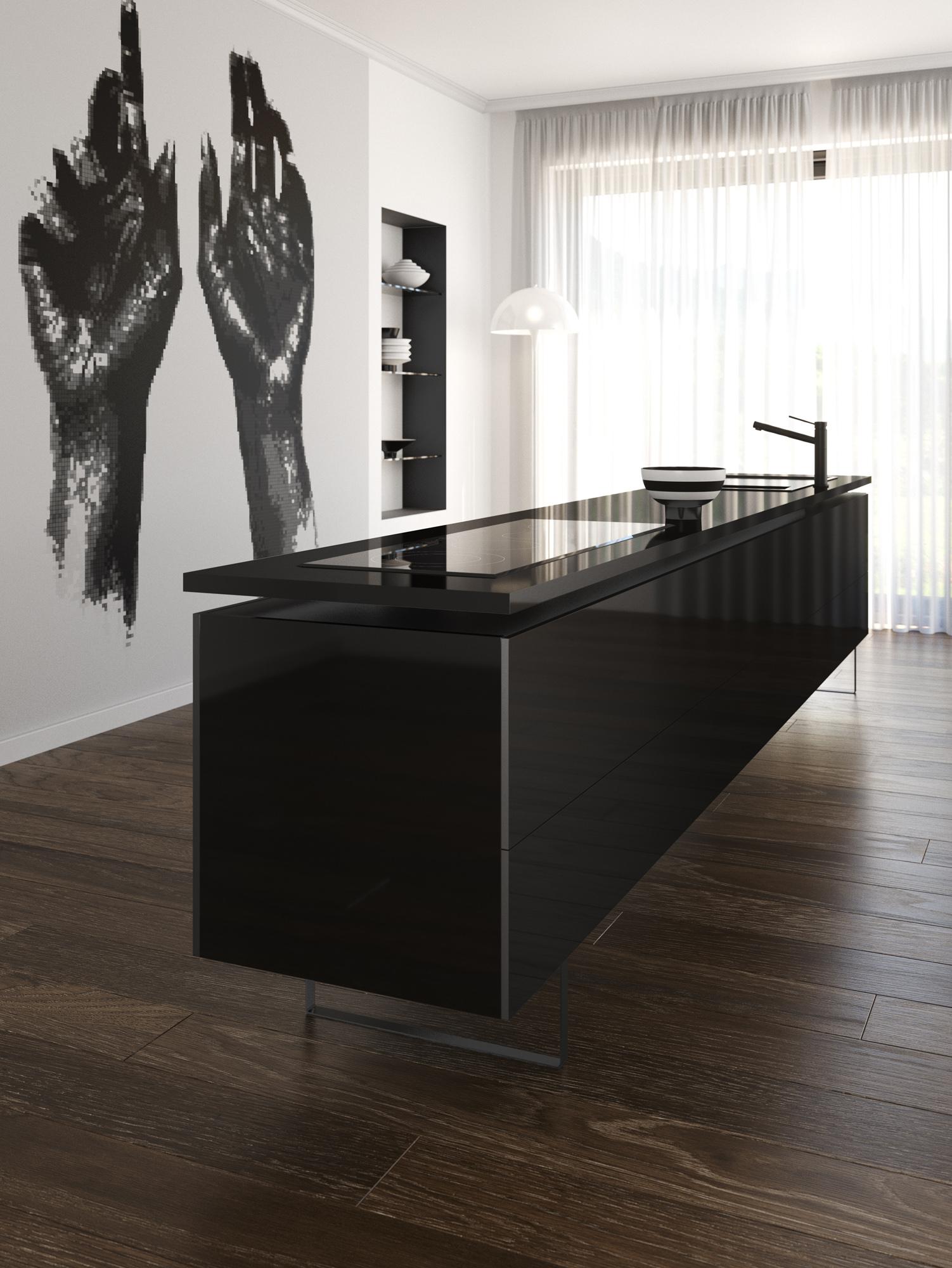 Iconic Black kitchen countertop from Silestone by Cosentino