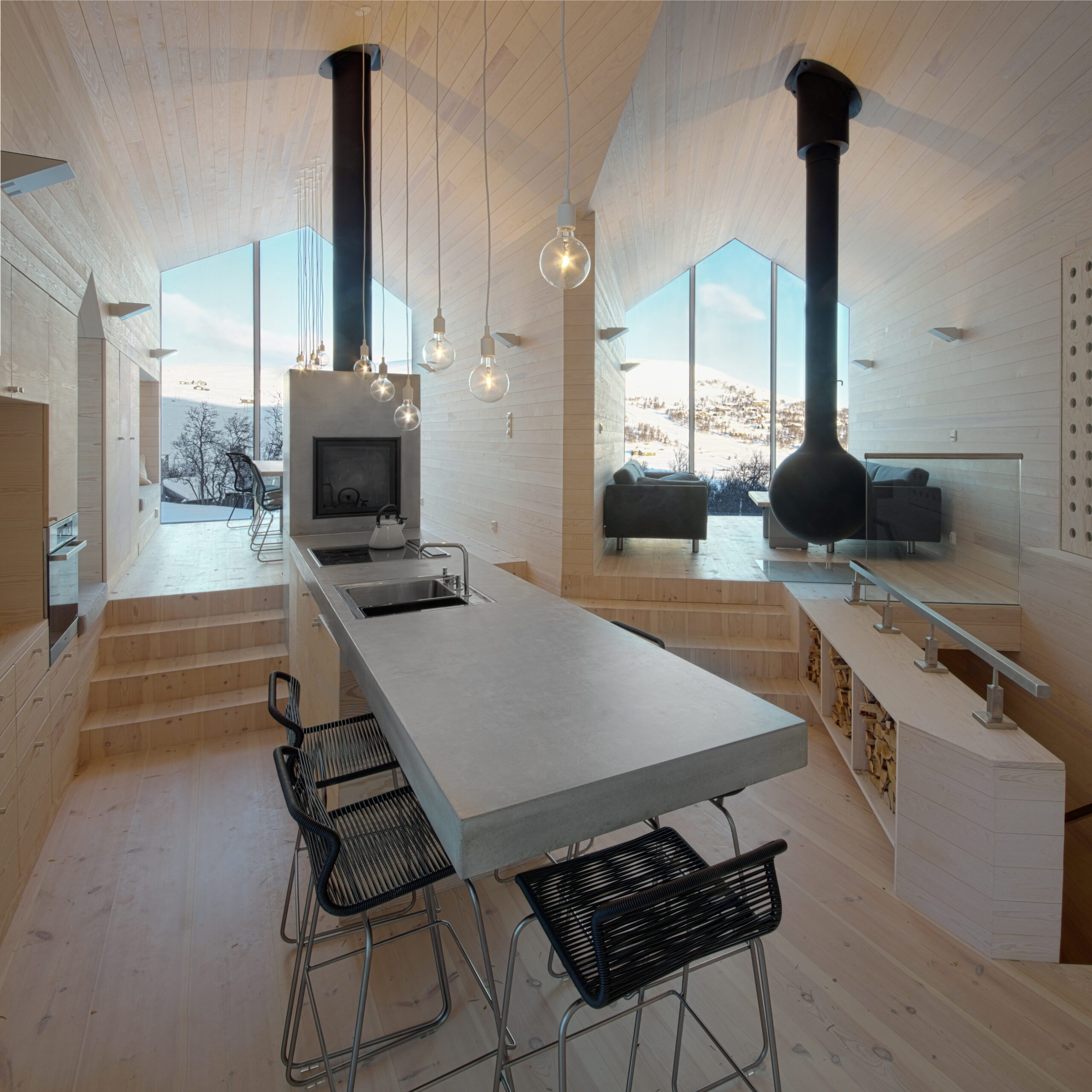 Split View Mountain Lodge, Geilo, Norway by Reiulf Ramstad Arkitekter