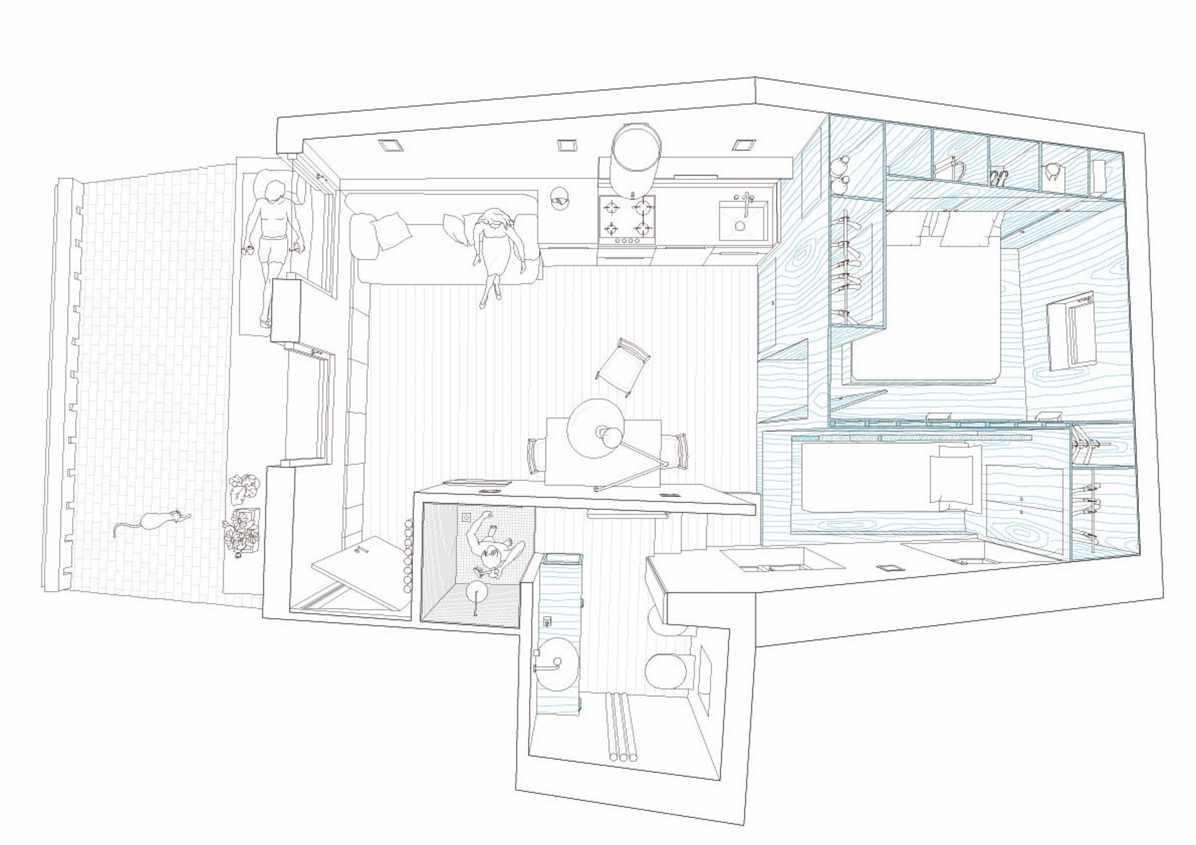 Architectural Drawings: 10 Clever Plans for Tiny Apartments