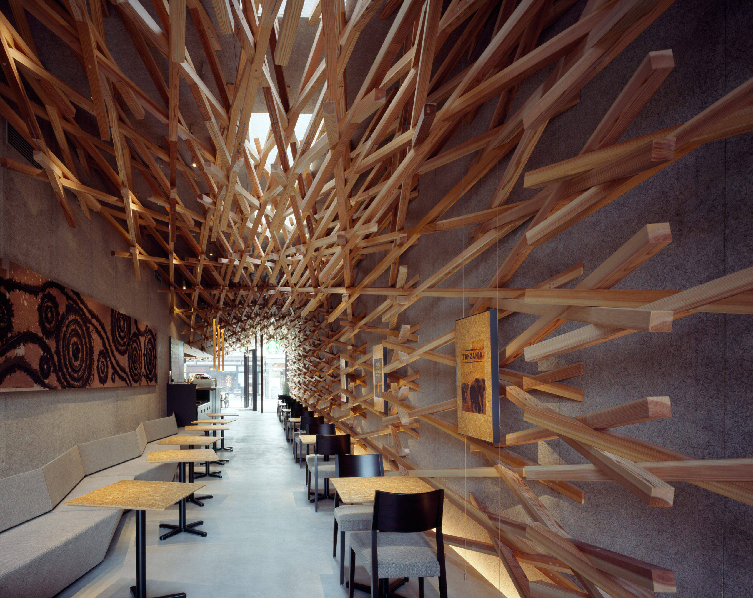 Starbucks Coffee at Dazaifutenmangu Omotesando Dazaifu, Japan by Kengo Kuma and Associates