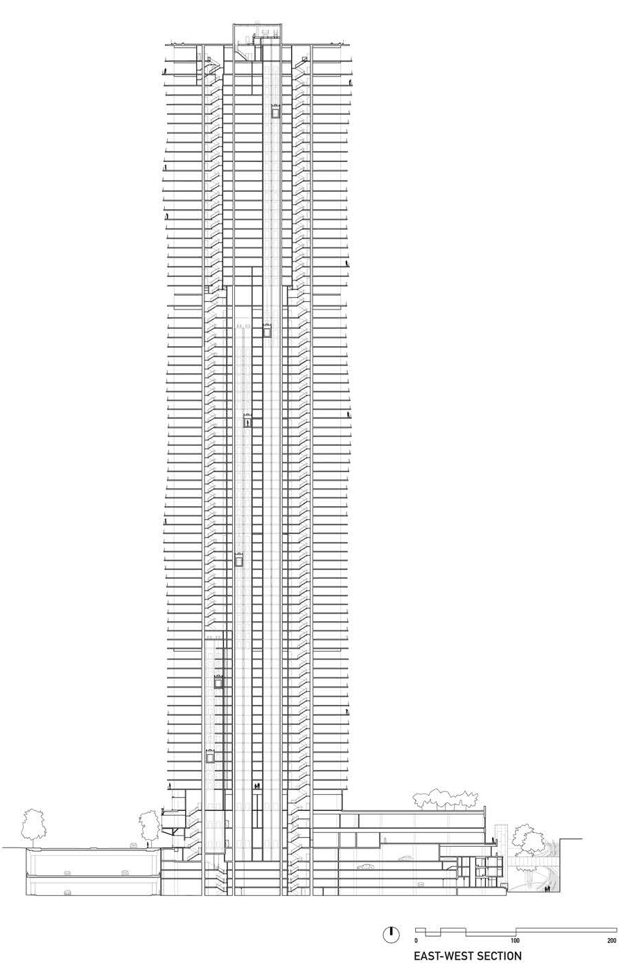 skyscraper section