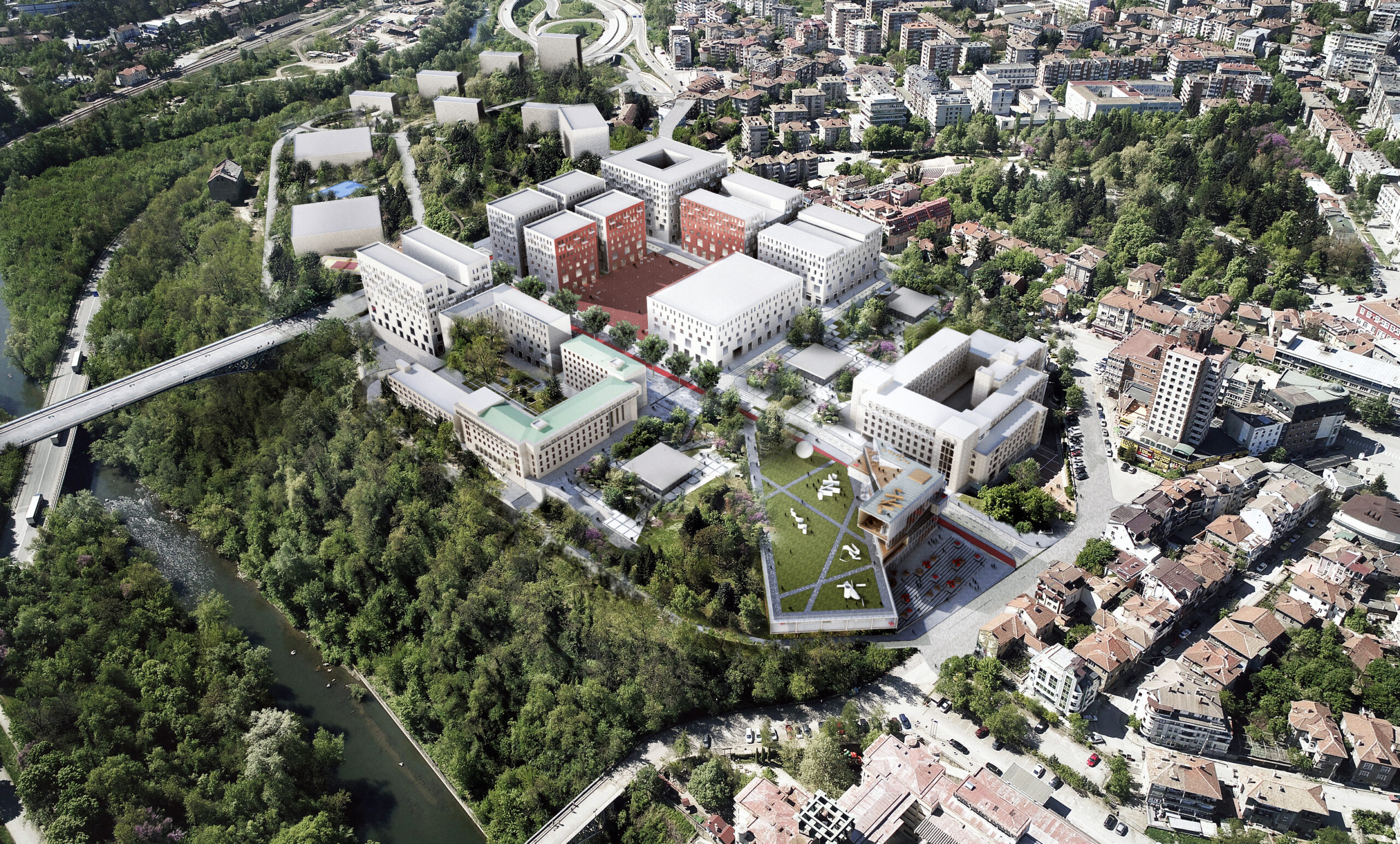 Nuevo centro urbano y centro de exposiciones en Veliko Tarnovo