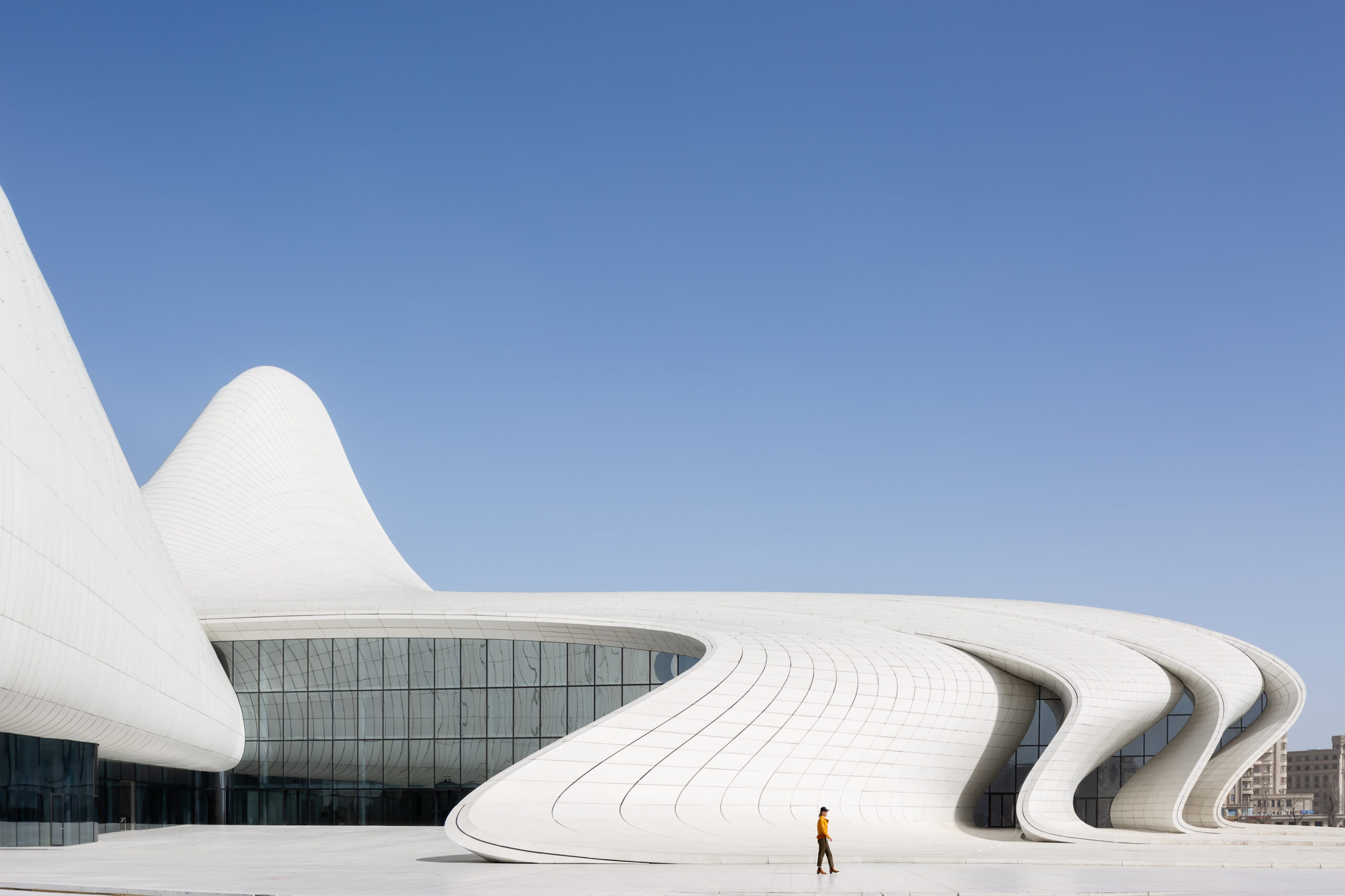 Heydar Aliyev Centre, Baku, Azerbaijan by Zaha Hadid Architects. Photo by firm Sharon Tzarfati Photography