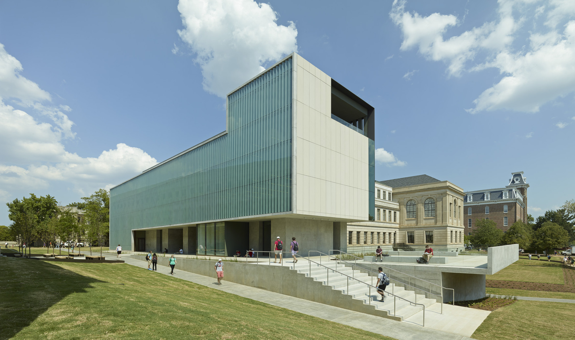 Elevation Drawing Vol Walker Hall and the Steven L. Anderson Design Center by Marlon Blackwell Architect