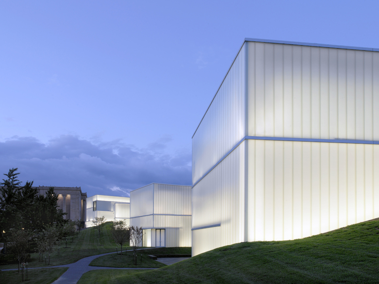 translucent glass, Nelson-Atkin Museum by Steven Holl Architects