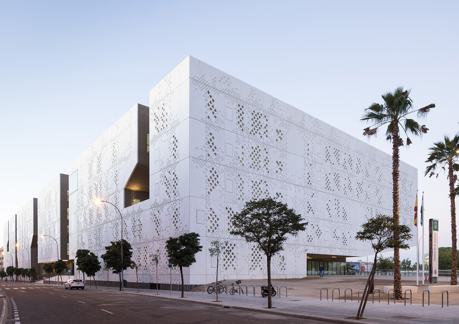 Elevation Drawing Palace of Justice by Mecanoo