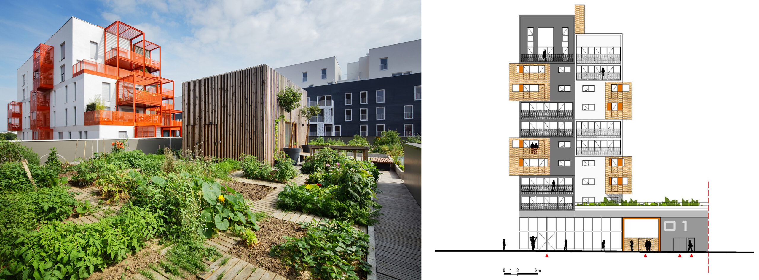 90-unit housing development in Saint-Ouen, France by Atelier du Pont