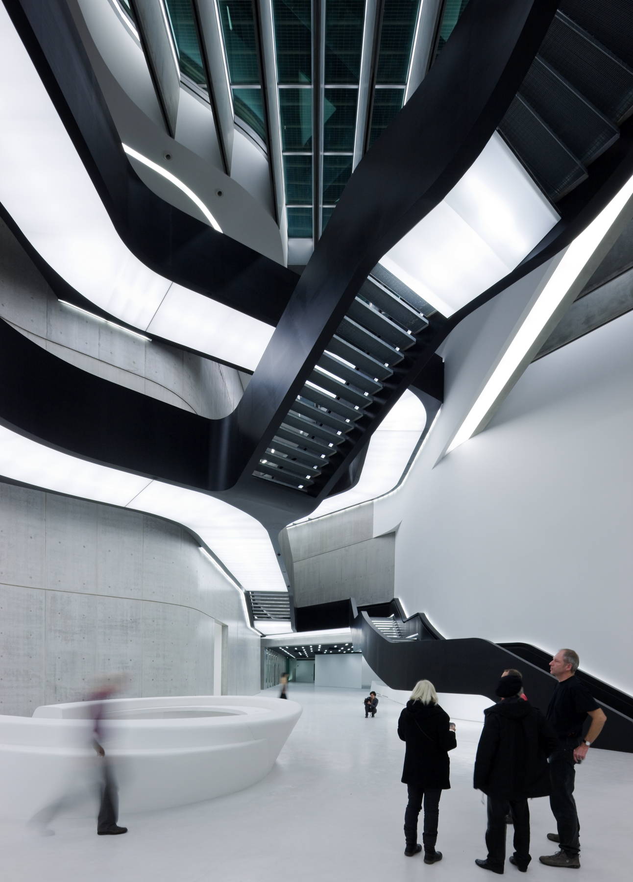 recessed lighting, MAXXI Museum by Zaha Hadid Architects