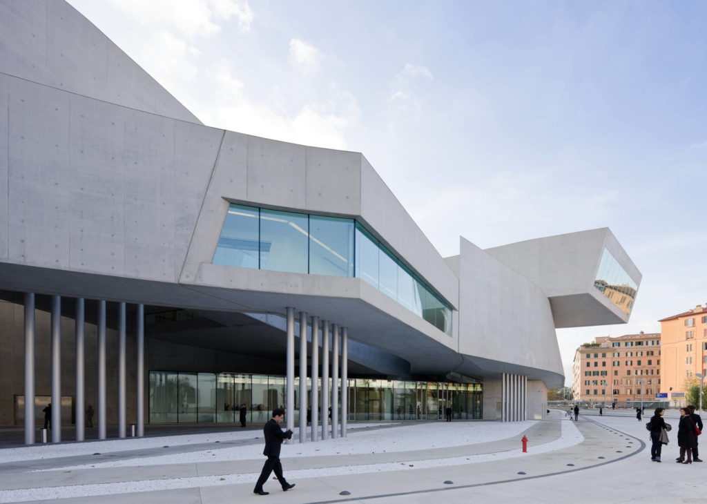 recessed lighting, MAXXI Museum by Zaha Hadid Architects