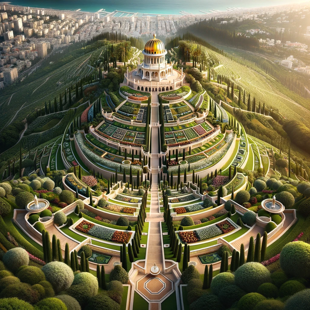 alt="Aerial_photo_of_the_Baha'i_Terraces_in_Haifa,_by_ChatGPT_4.0,_Dall-E_3.0_(2024)"