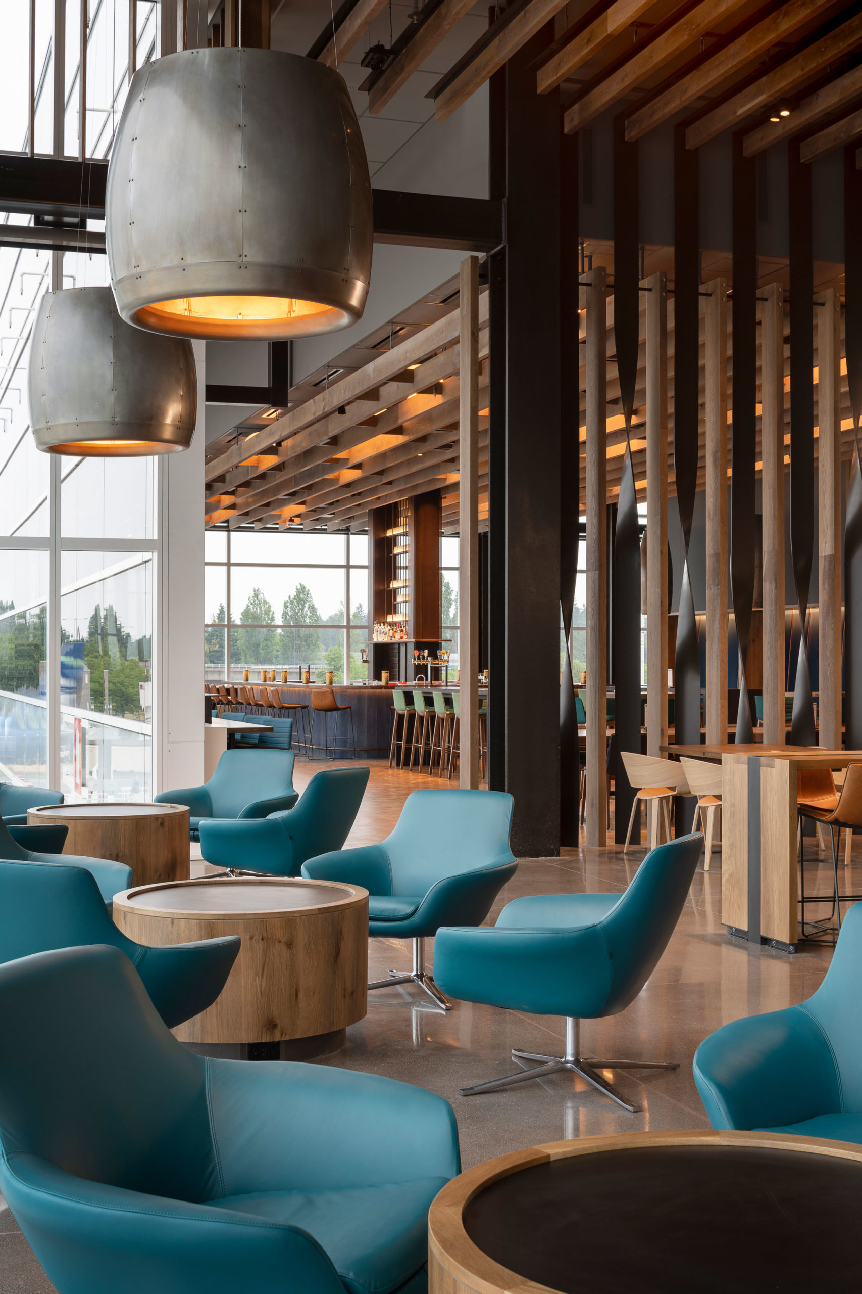 Alaska Airlines Flagship Lounge by GRAHAM BABA ARCHITECTS, Seattle transport interiors