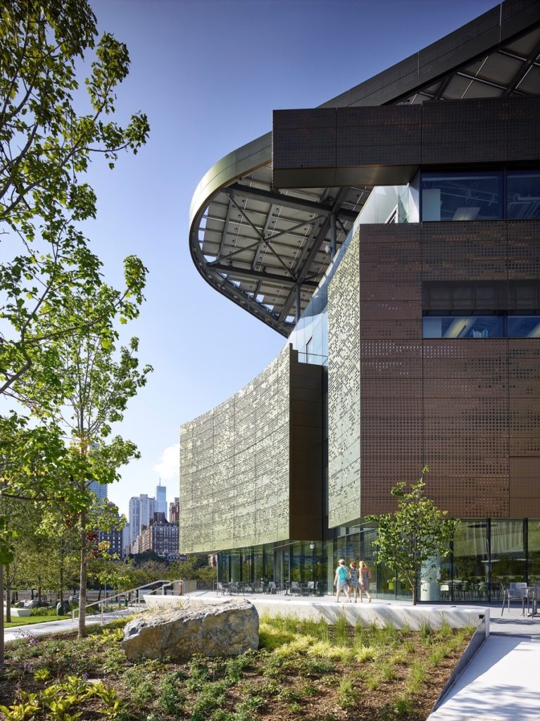 metal cladding, Bloomberg Center by Morphosis Architects