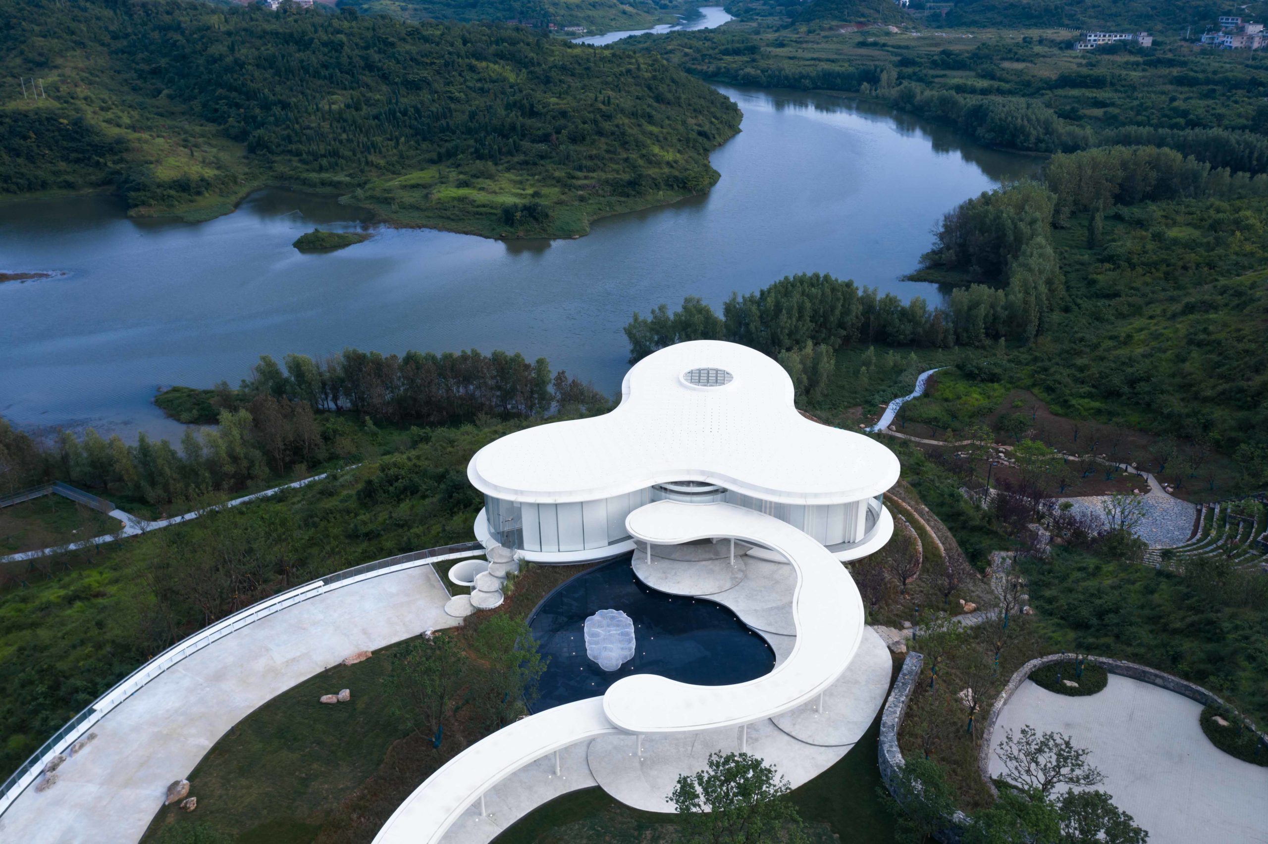 organic architecture Cloud Art Museum by Challenge Design, Guizhou, China