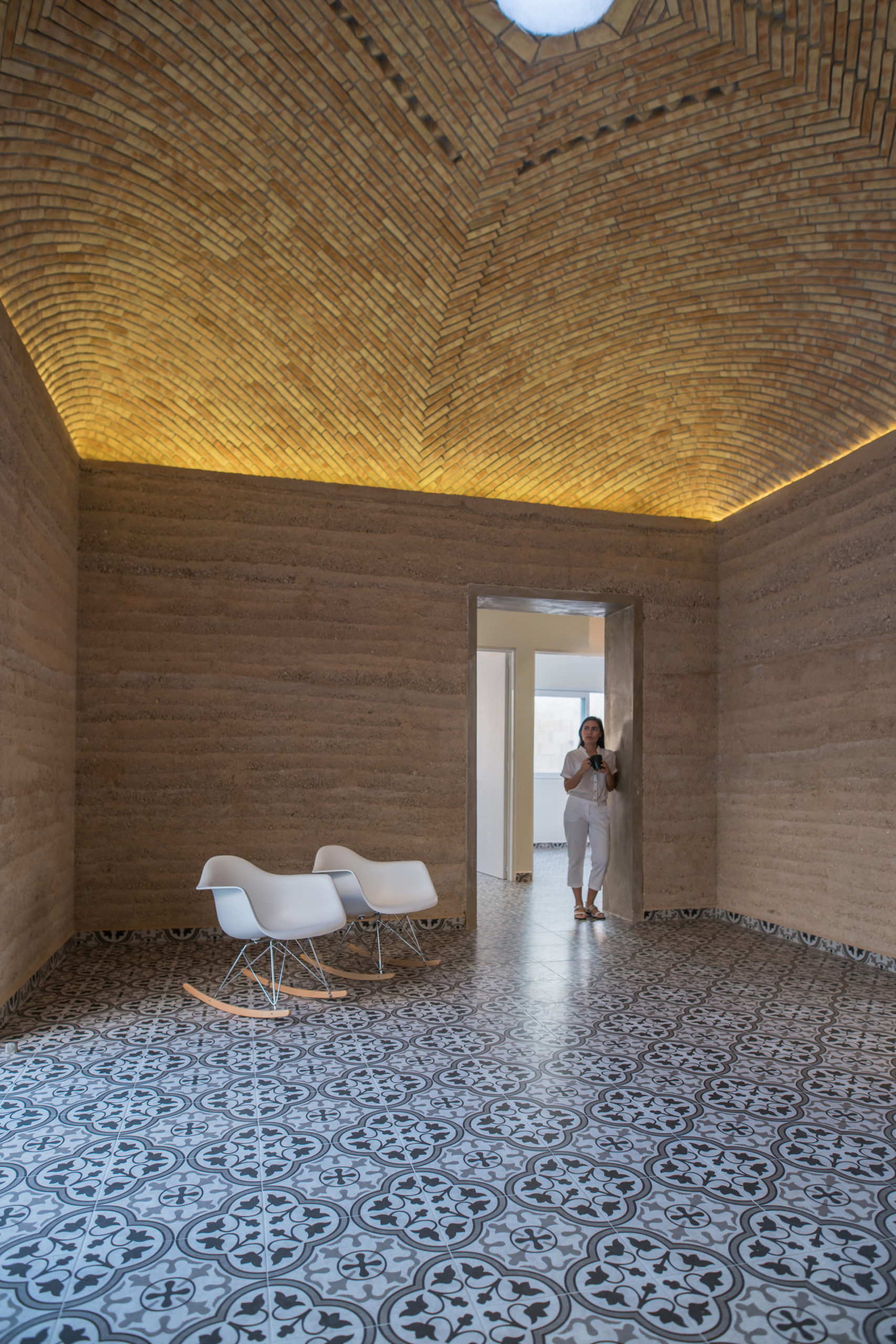 ceramic vaults Earth House by earthLAB Studio, Mérida, Mexico