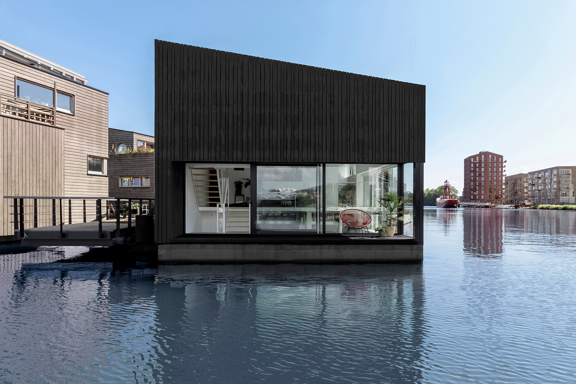 coastal design Floating Home by i29, Amsterdam, Netherlands