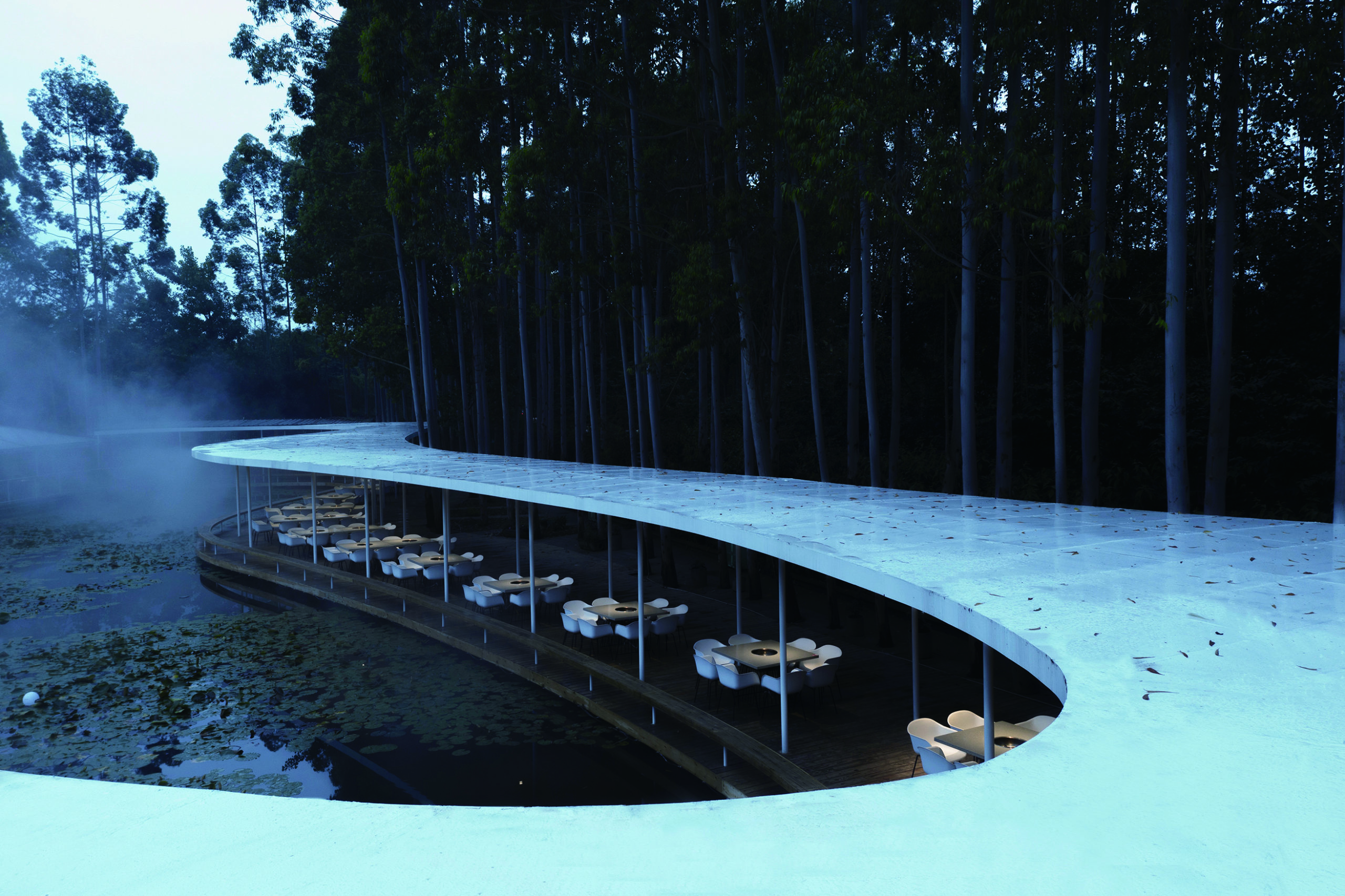 pergola Garden Hotpot Restaurant by MUDA-Architects, Chengdu, China