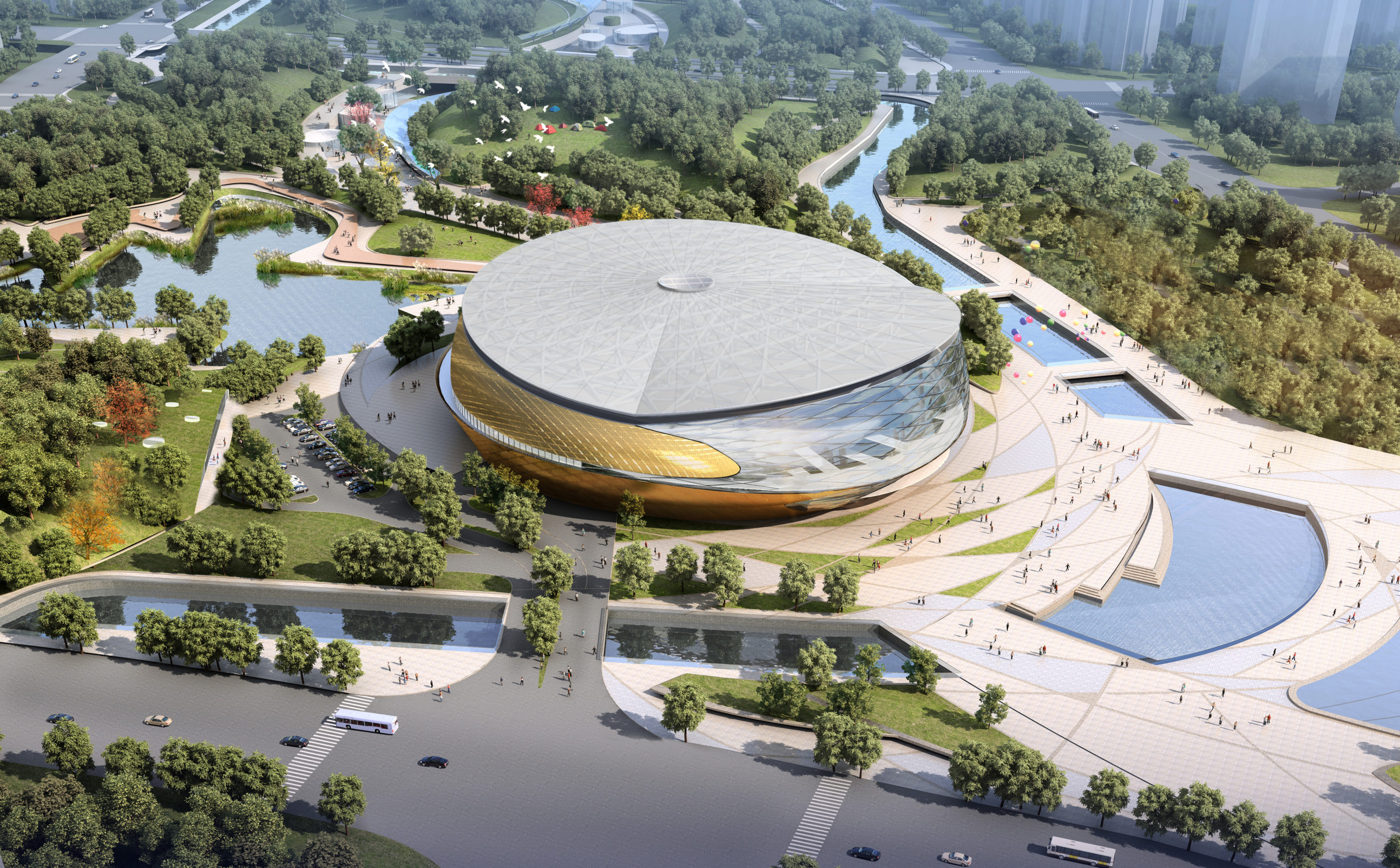 iconic stadiums Hangzhou Asian Games 2022 by Archi-Tectonics, Hangzhou, China