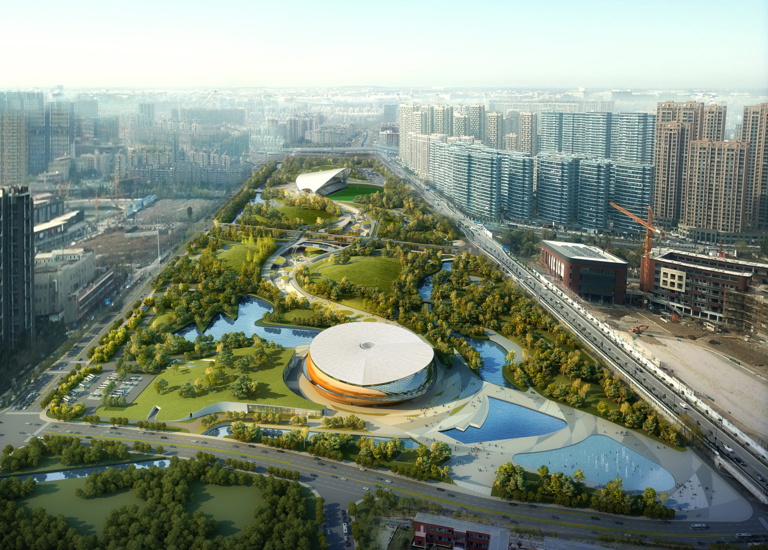 iconic stadiums Hangzhou Asian Games 2022 by Archi-Tectonics, Hangzhou, China