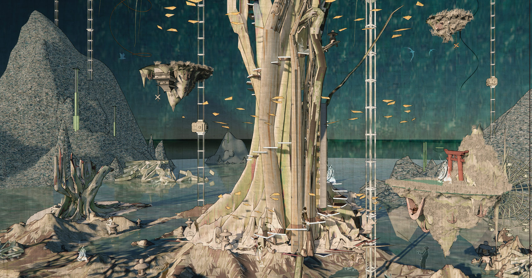 This Epic Architectural Triptych Depicts the Complexities of