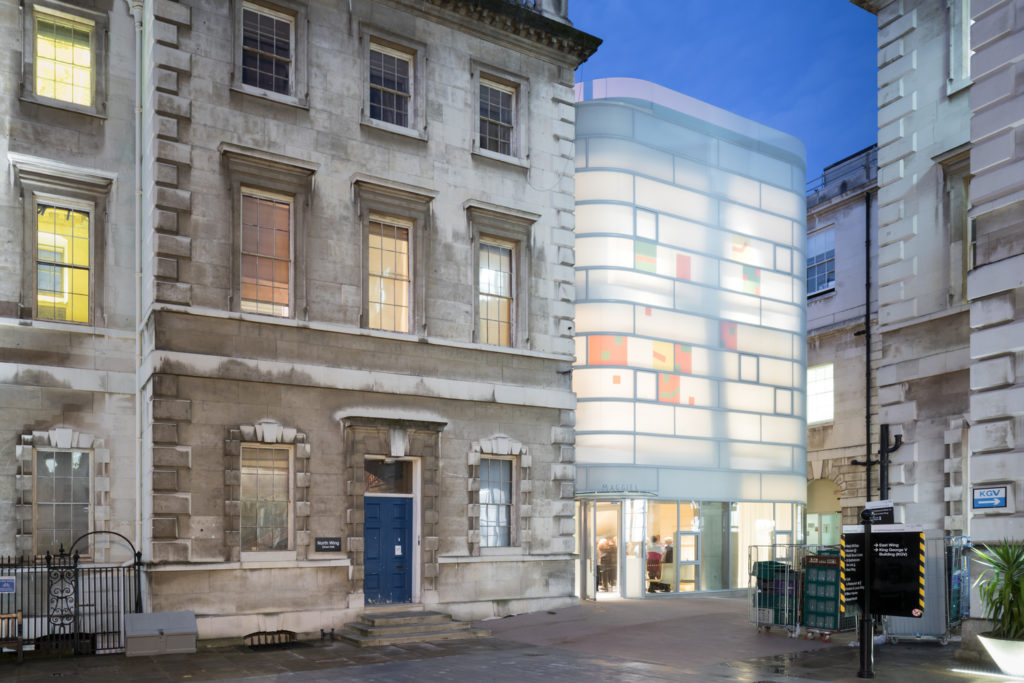 translucent glass, Maggie's Centre Barts by Steven Holl Architects