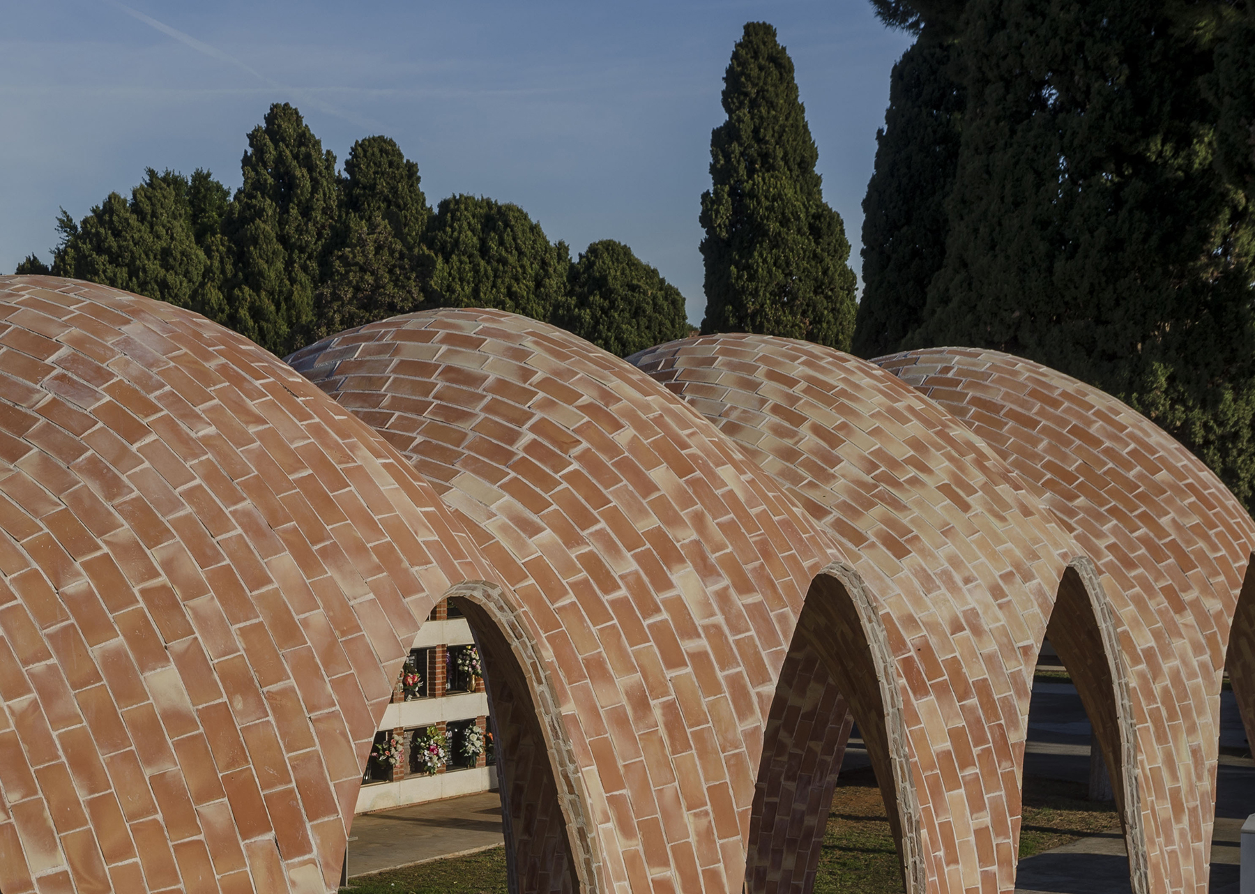 ceramic vaults Mortuary Chapel for the Soriano Manzanet Family by Vegas&Mileto Architects, Vila-real, Spain