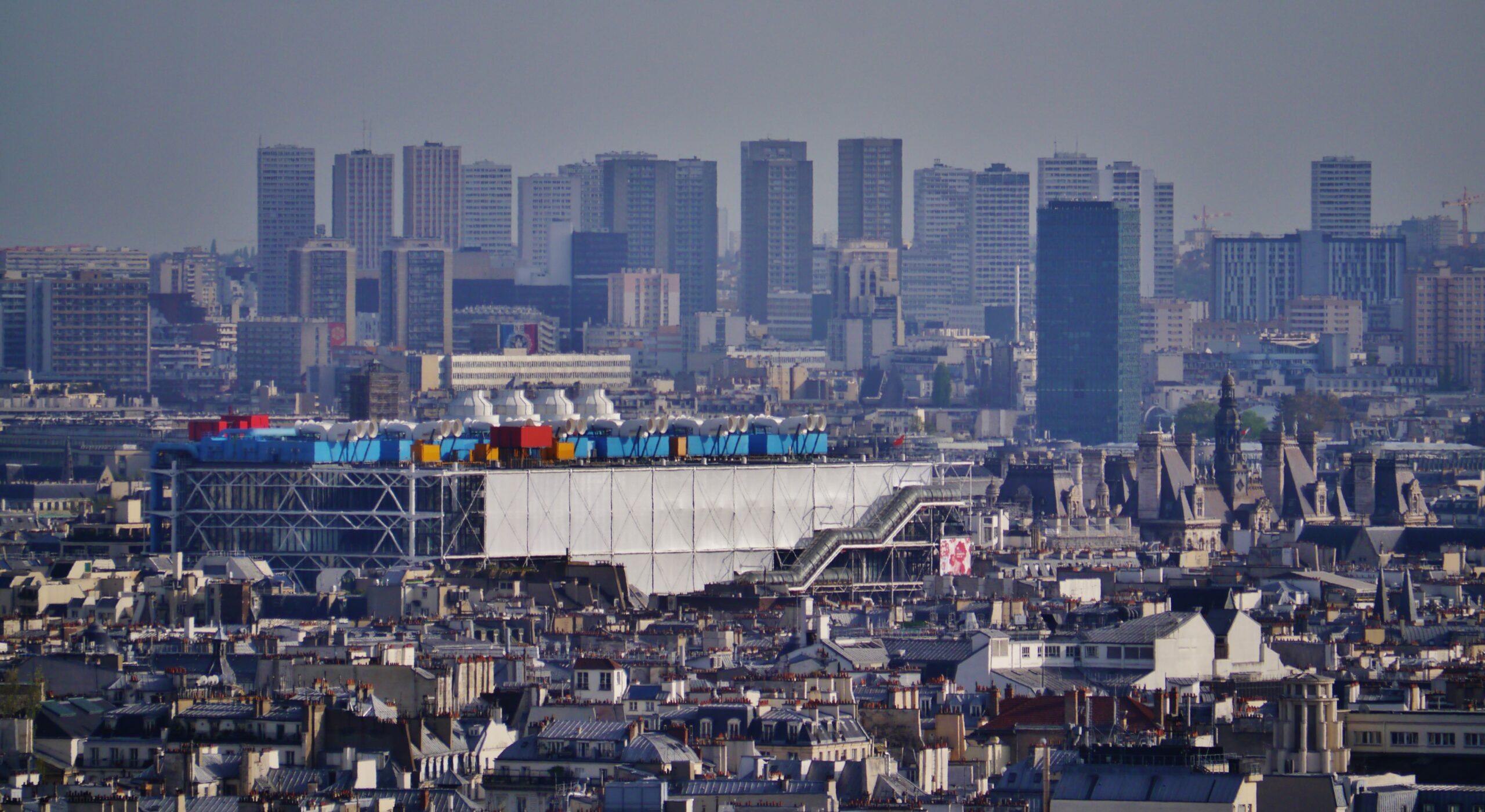 View of Centre Pompidou from Montmartre