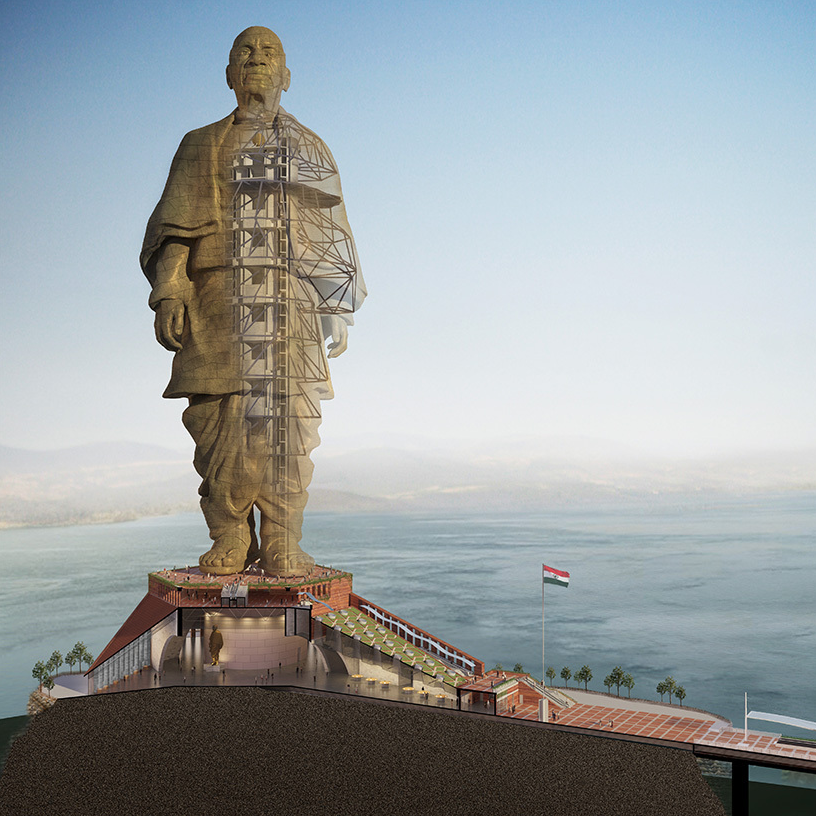 10 Facts About Indias Statue Of Unity The Worlds Tallest Statue Architizer Journal 3472