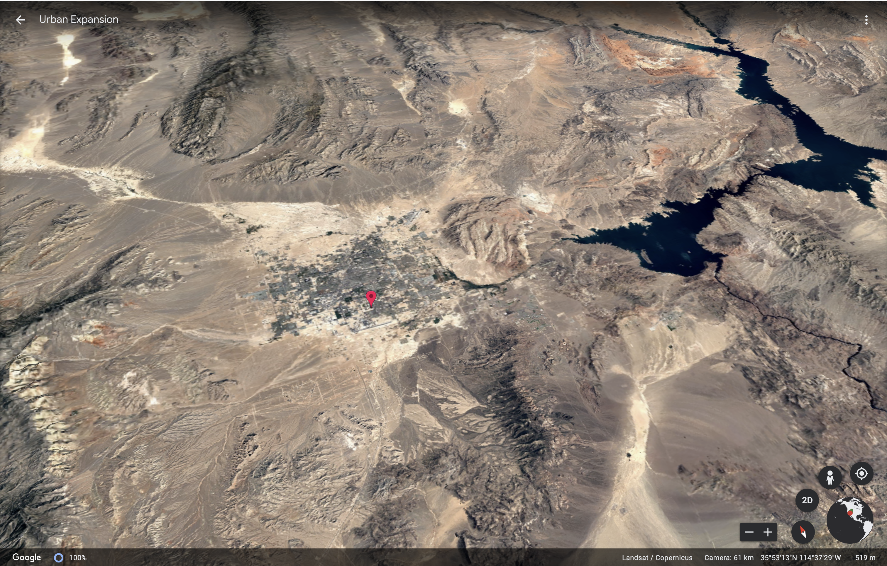 Google Earth timelapse urban expansion