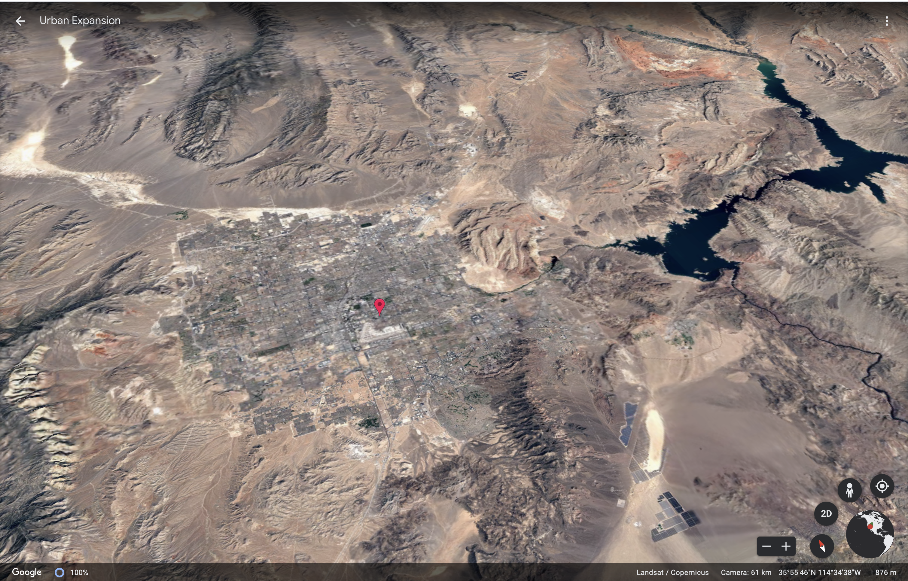 Google Earth timelapse urban expansion