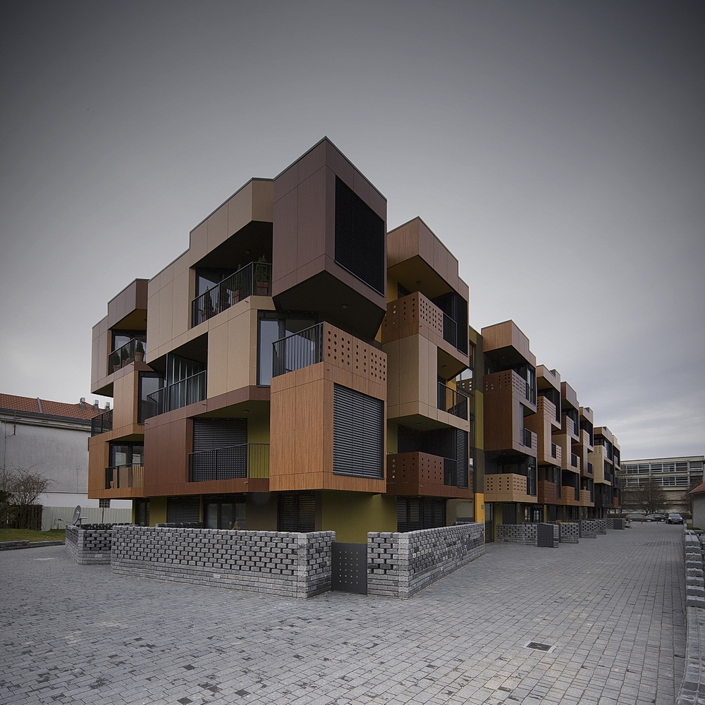 Tetris Apartments by OFIS architects, Ljubljana, Slovenia