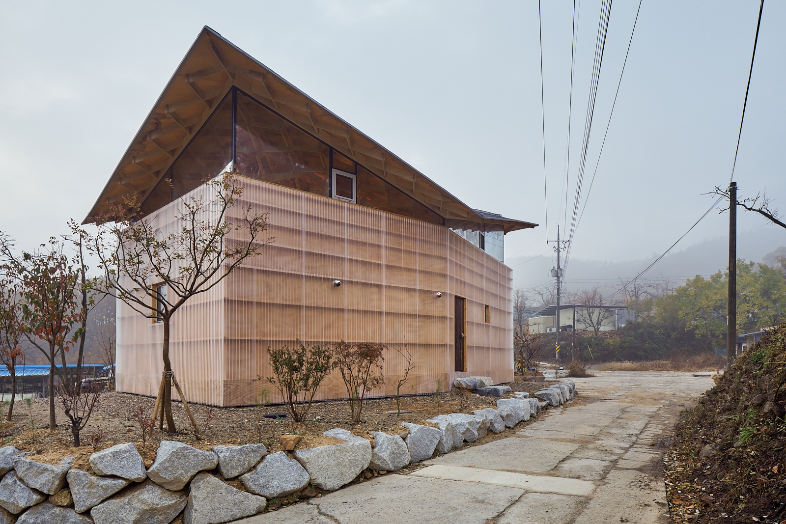 organic architecture The House of Three Trees by JK-AR, Sangju-si, South Korea