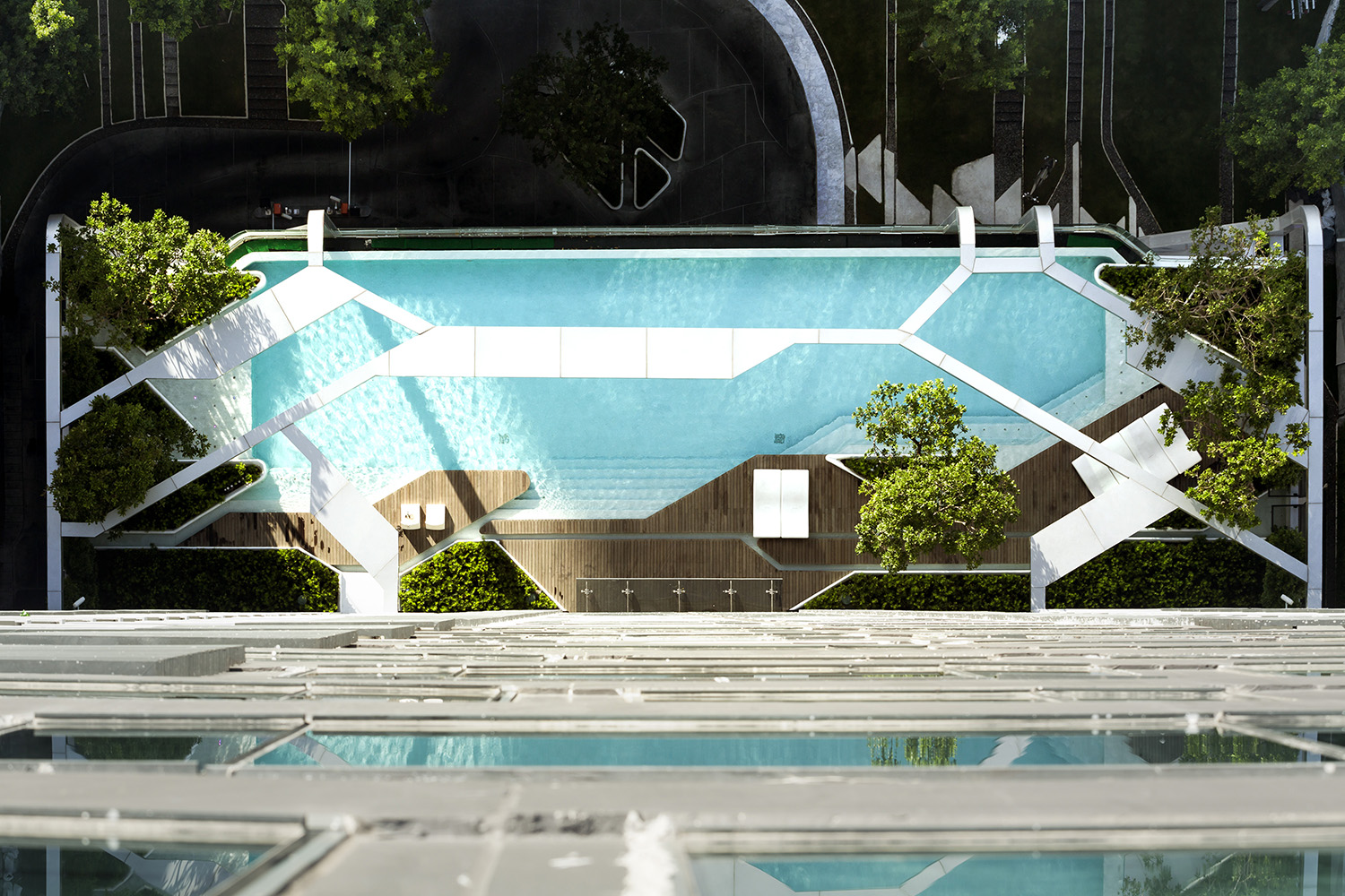 swimming pool design The Pool @ Pyne by Sansiri