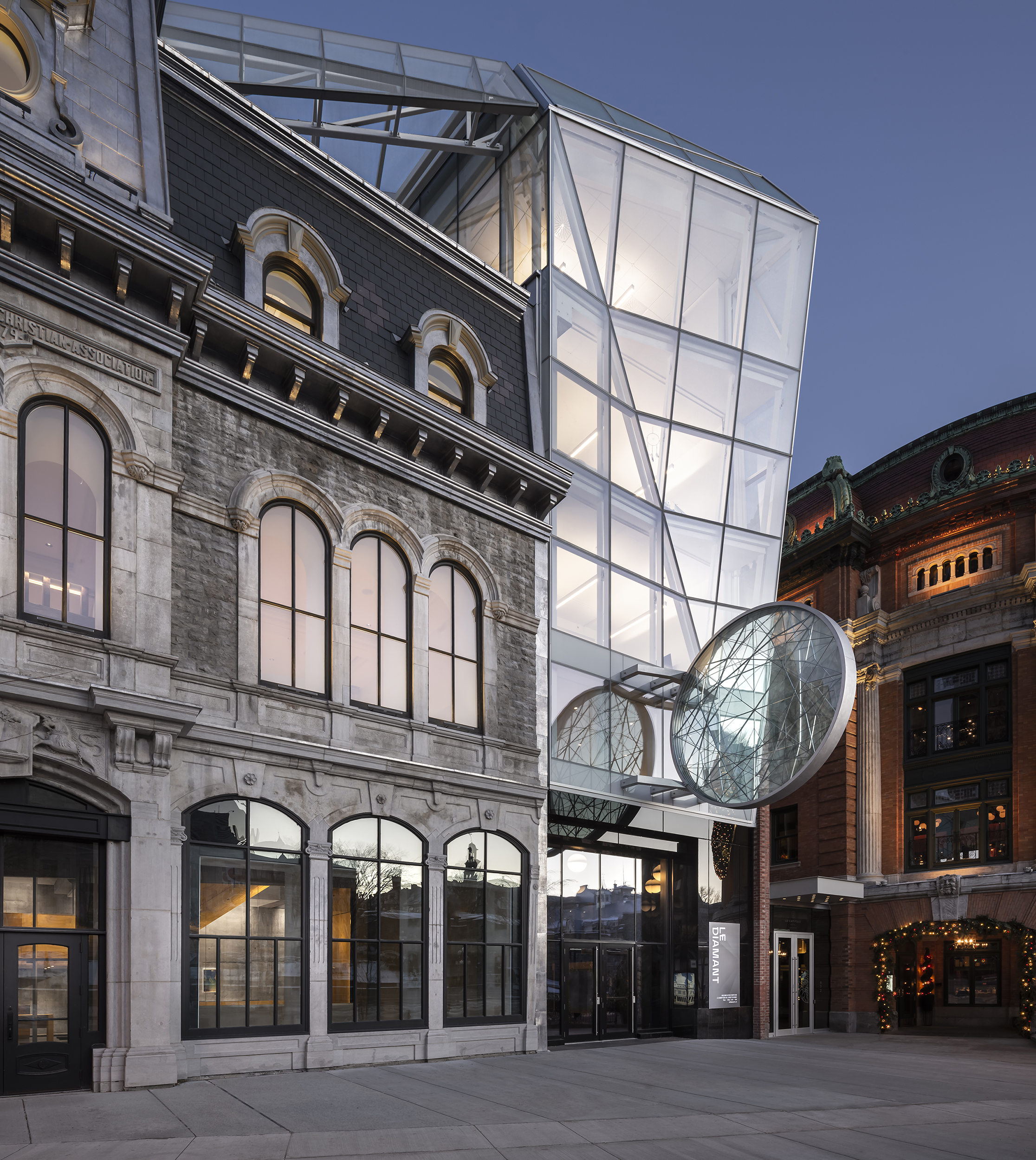 adaptive reuse Theater Le Diamant by Coarchitecture; Atelier In Situ; Jacques Plante architecte, Quebec City, Canada