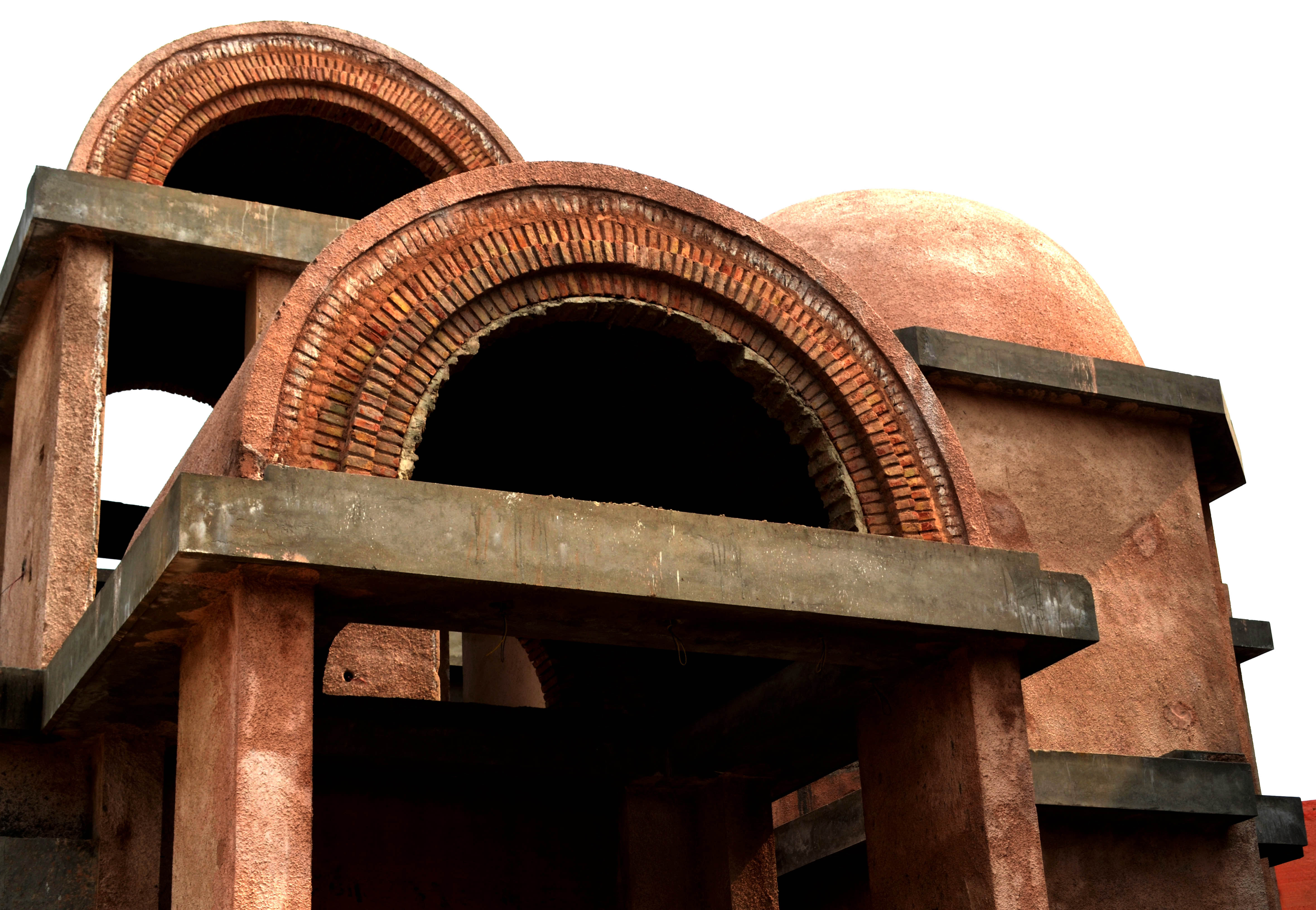 ceramic vaults Vault House by Chaukor Studio, Noida, India
