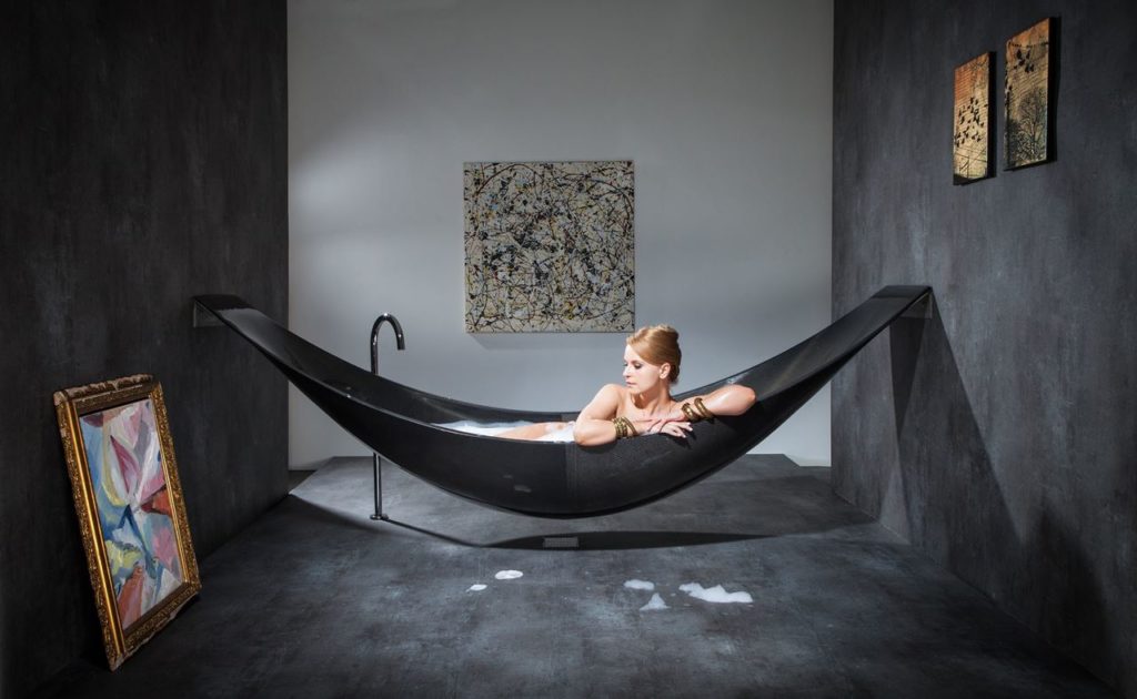 bathtubs, Hammock Bathtub by Splinter Works
