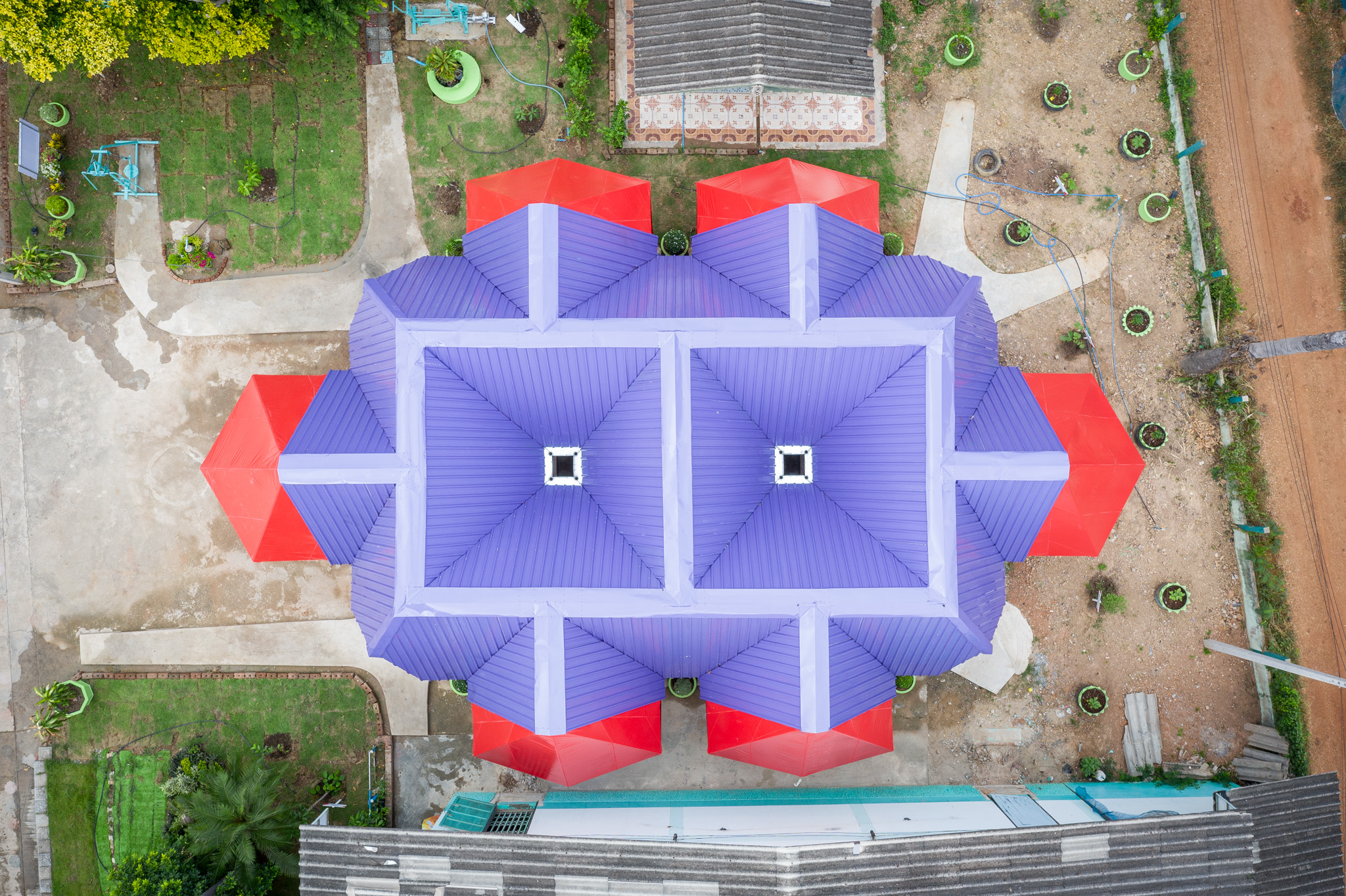 This Vibrant Classroom In Thailand Doubles As A Water Harvesting System Architizer Journal