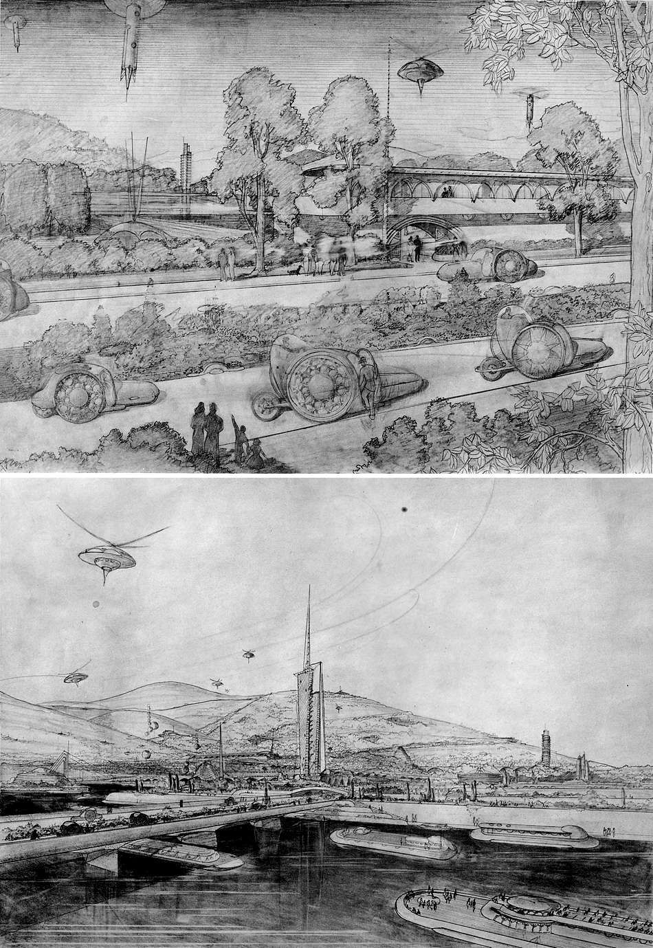 Wright_Sketches_for_Broadacre_City-architizer