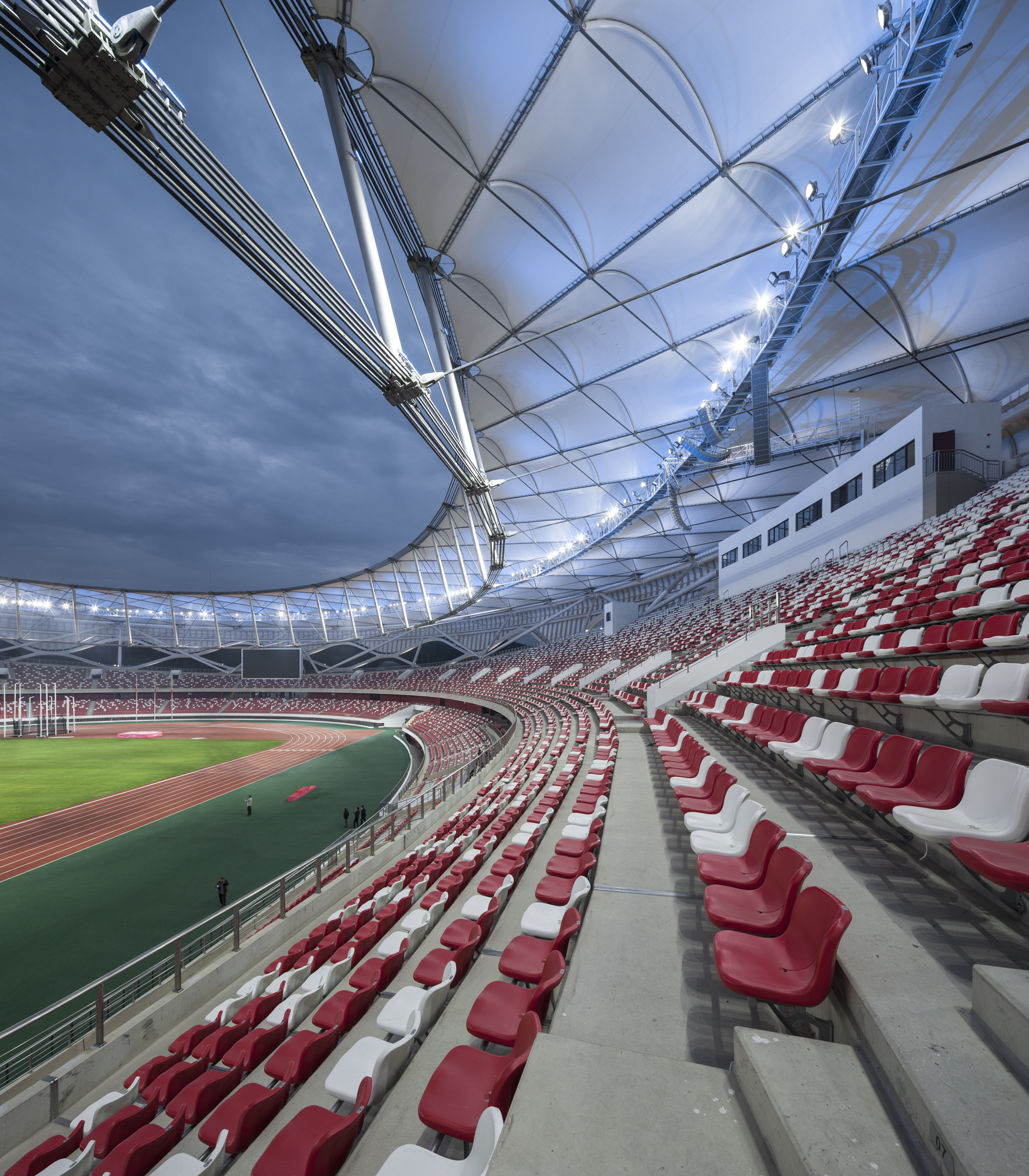 iconic stadiums Zaozhuang Stadium by Shanghai United Design Group, Shandong, China