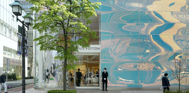 In Tokyo, A Luxury Brand's Pearlescent Facade Reflects the Ever