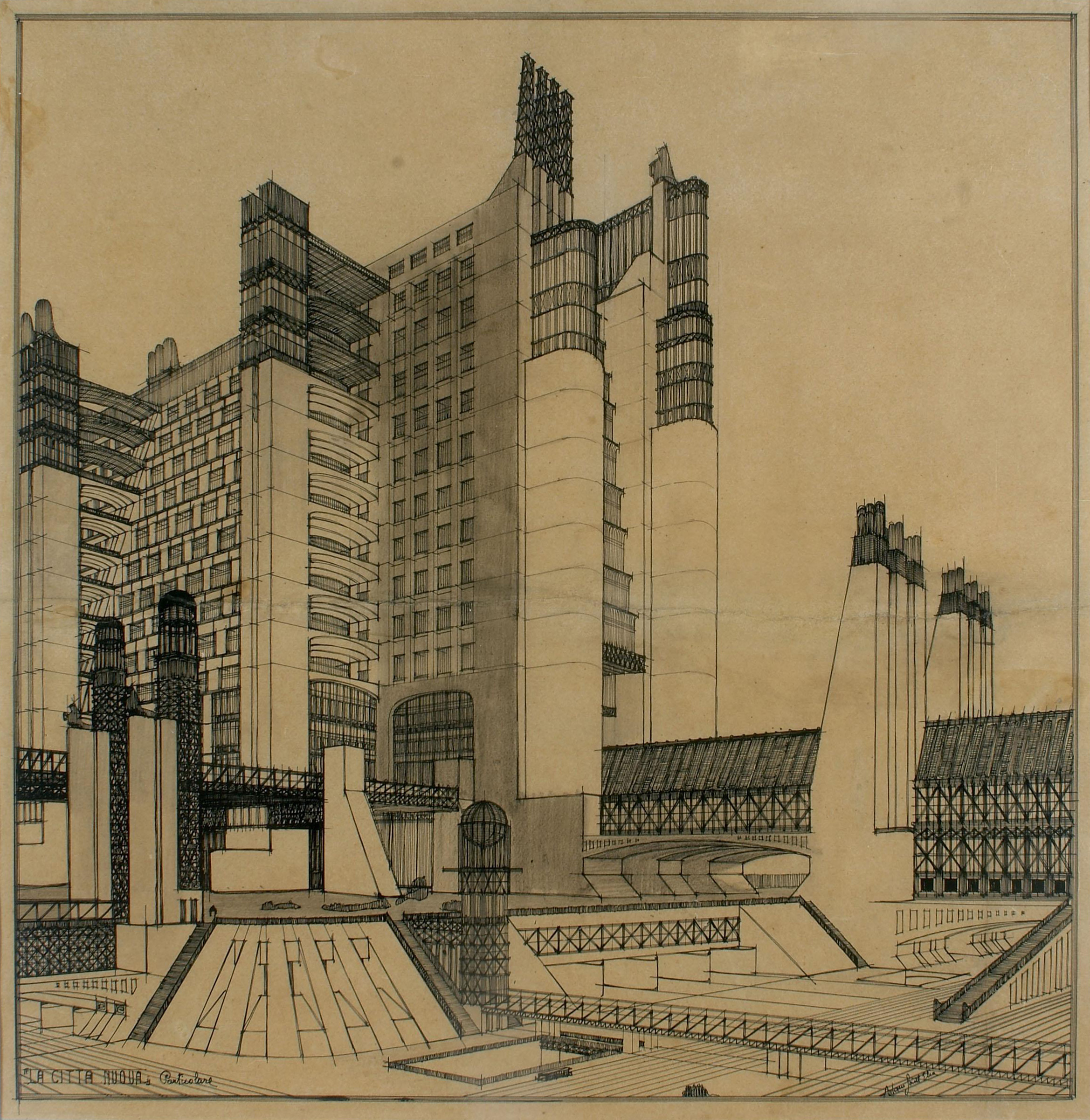 the futurist movement architectural drawings