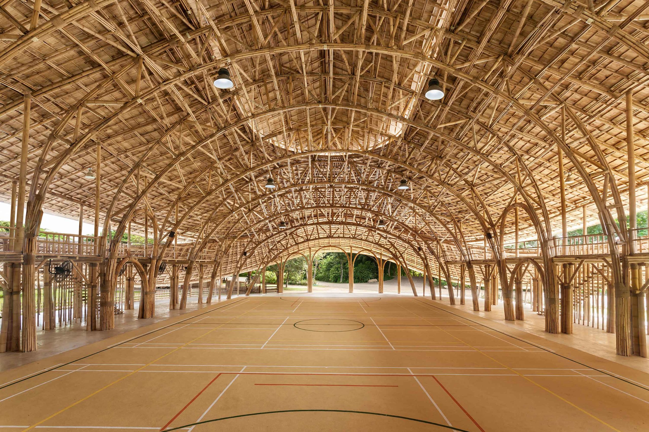 Bamboo Sports Hall at Panyaden International School by Chaingmai Life Architects