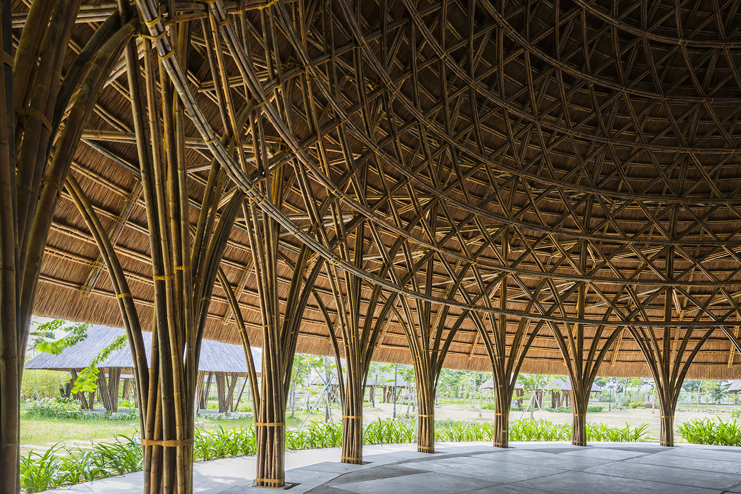 woven bamboo architecture