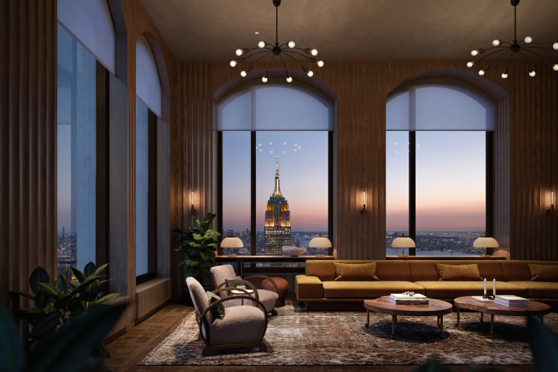 520 Fifth Avenue Amenities Renderings (Credit: Binyan Studios)