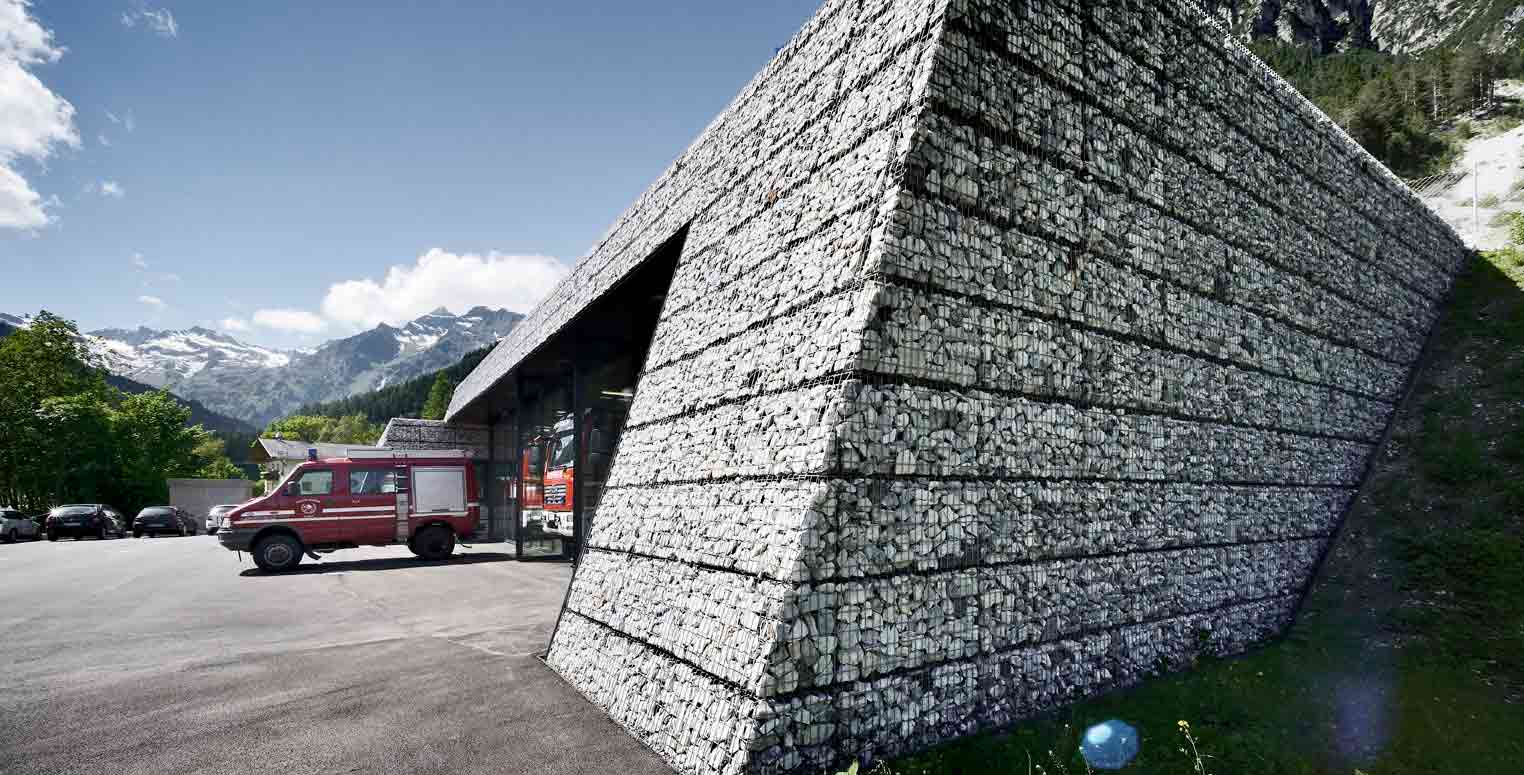 Fire Station Fleres by Roland Baldi Architects