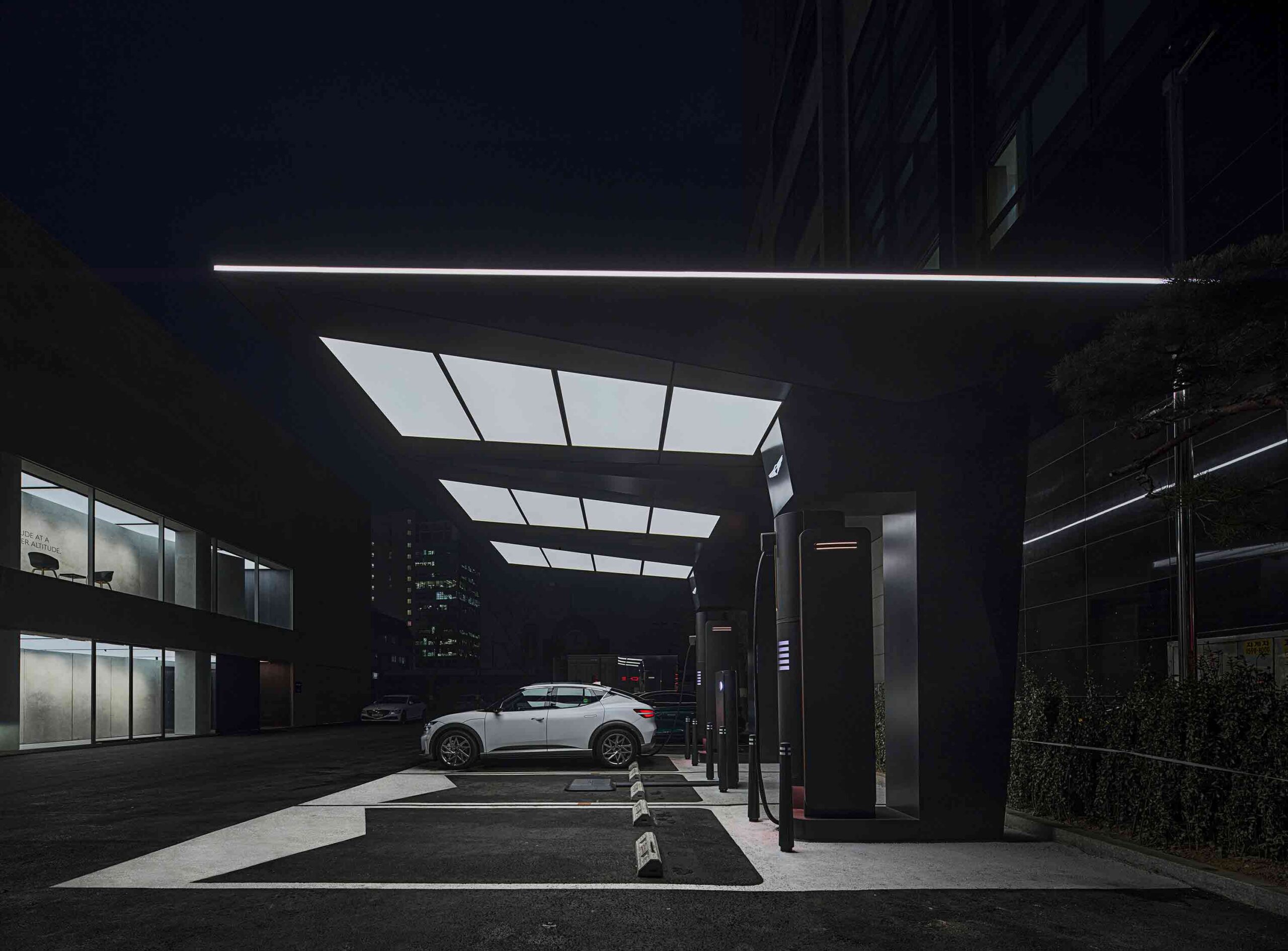 Genesis Electric Vehicle Charging Stations by Morphosis Architects