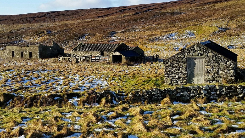 Croft and outbuildings in Scotland