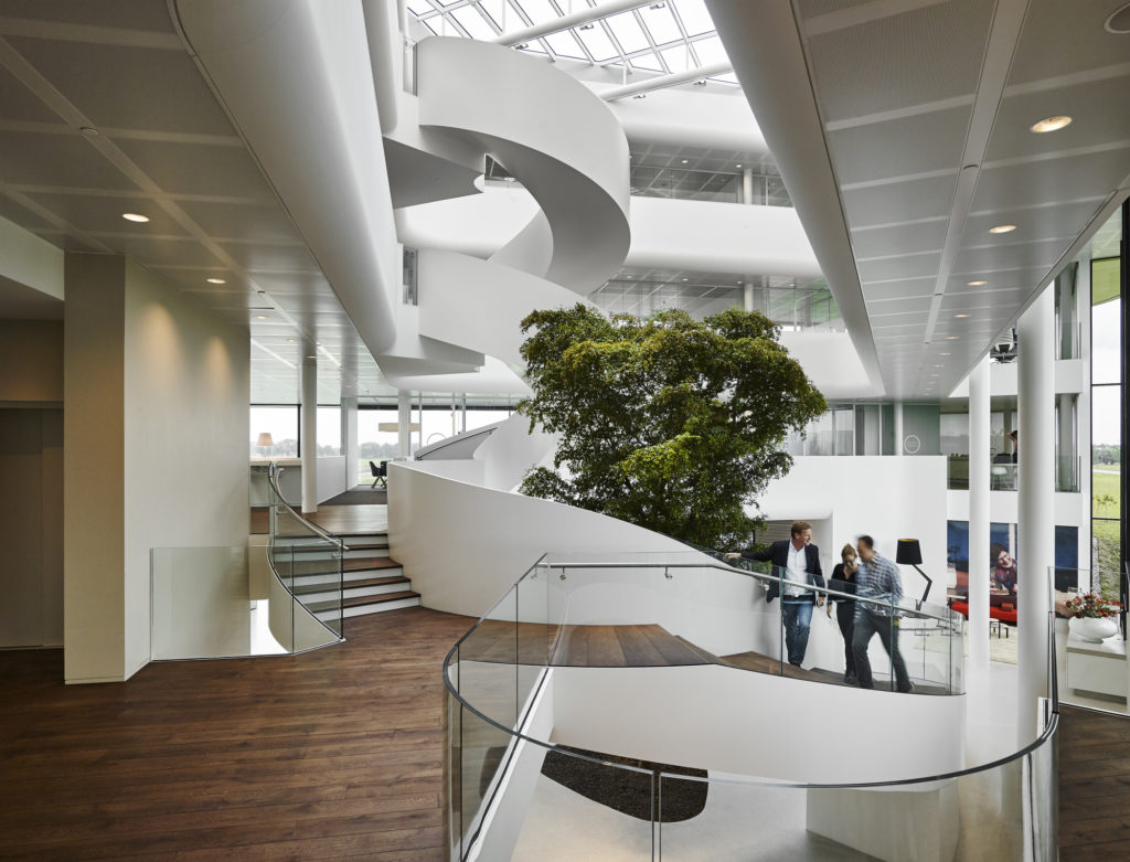 Stairs and railings, Vreugdenhil Dairy Office by Maas Architecten